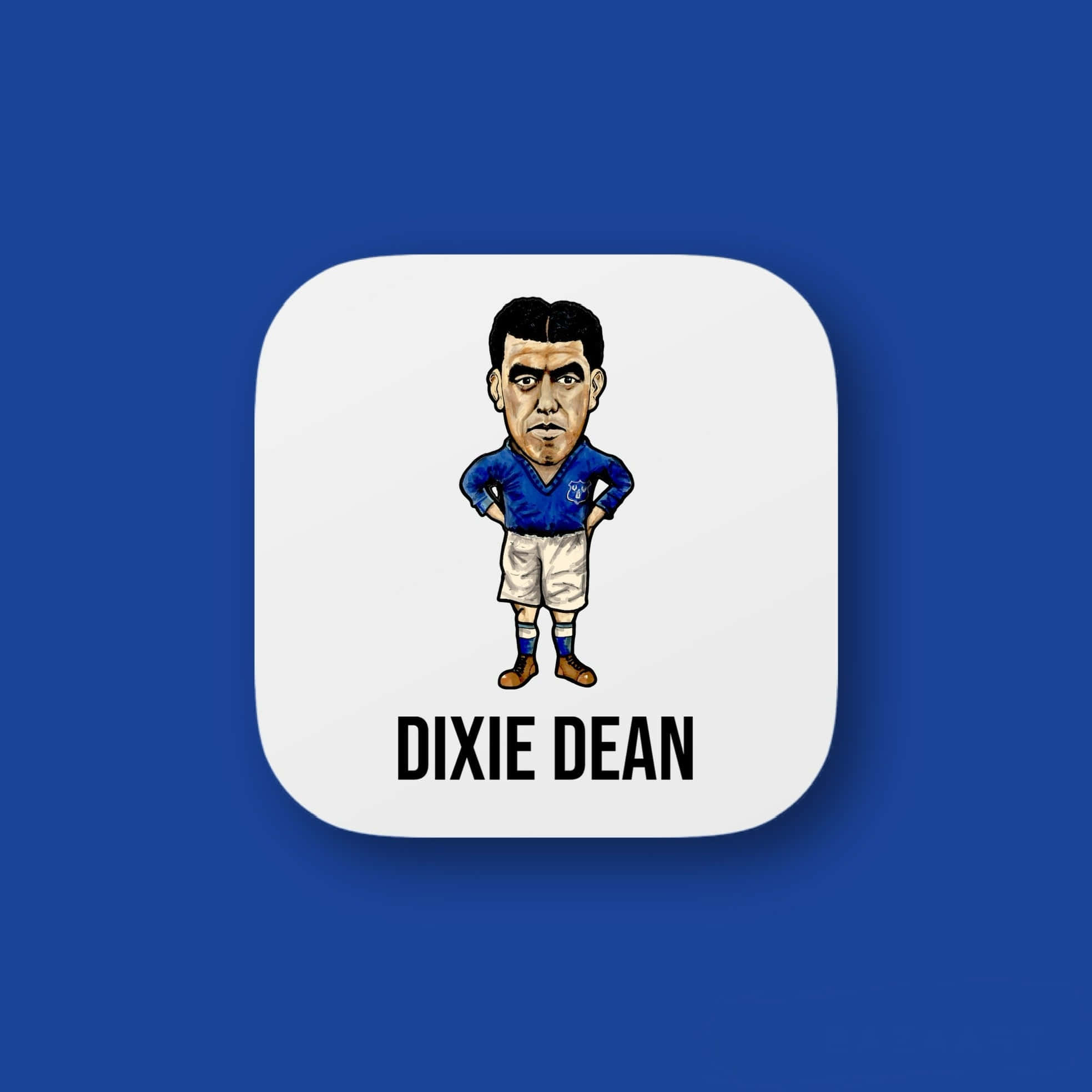 Dixie Dean, blue jersey, white shorts, Full HD Desktop Wallpaper