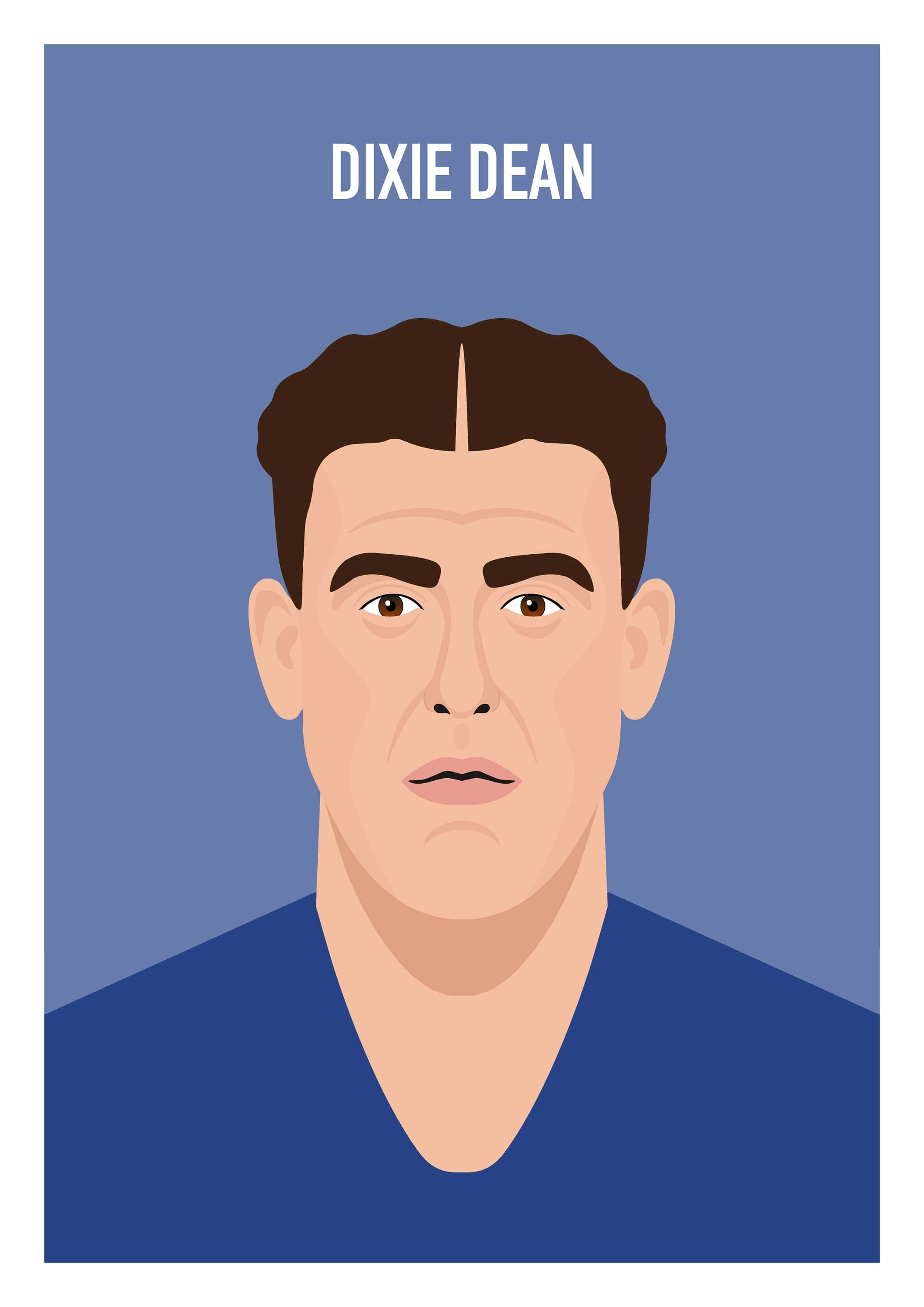 Dixie Dean, English Football Athlete, vector art, 2K Phone Wallpaper