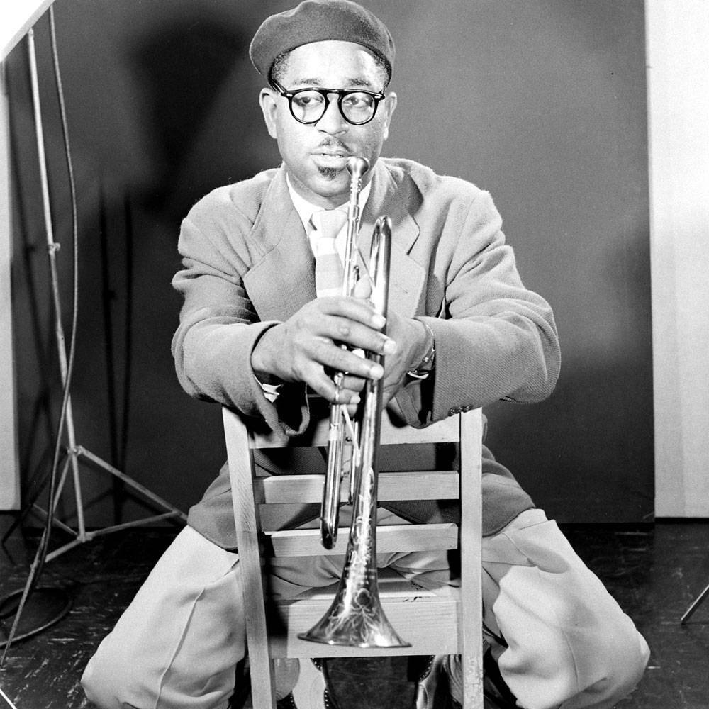 Dizzy Gillespie, jazz trumpeter, beret, SD Desktop Wallpaper