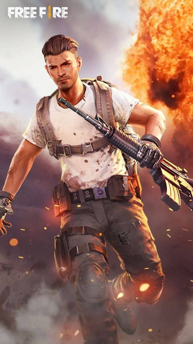 DJ Alok, Free Fire, explosion scene, SD Phone Wallpaper