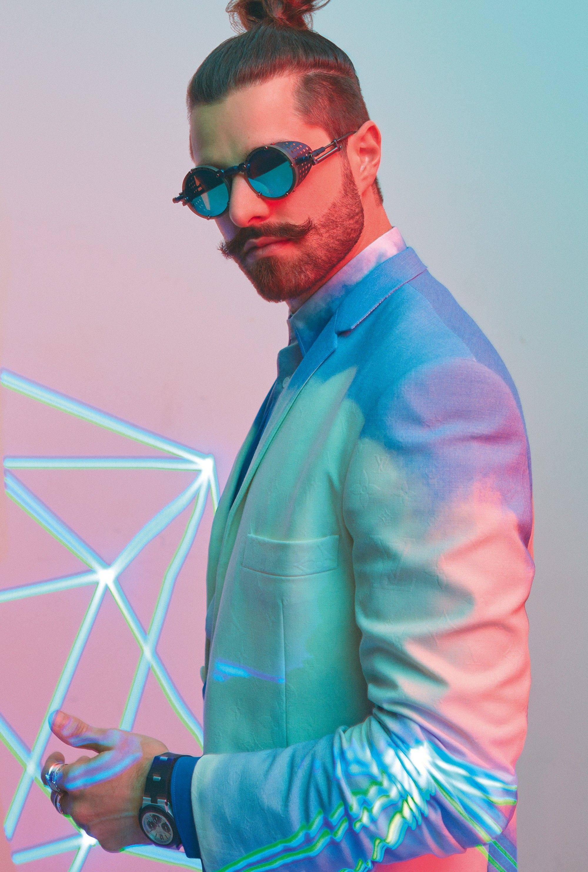 DJ Alok, Free Fire, pastel tuxedo, 2K Phone Wallpaper