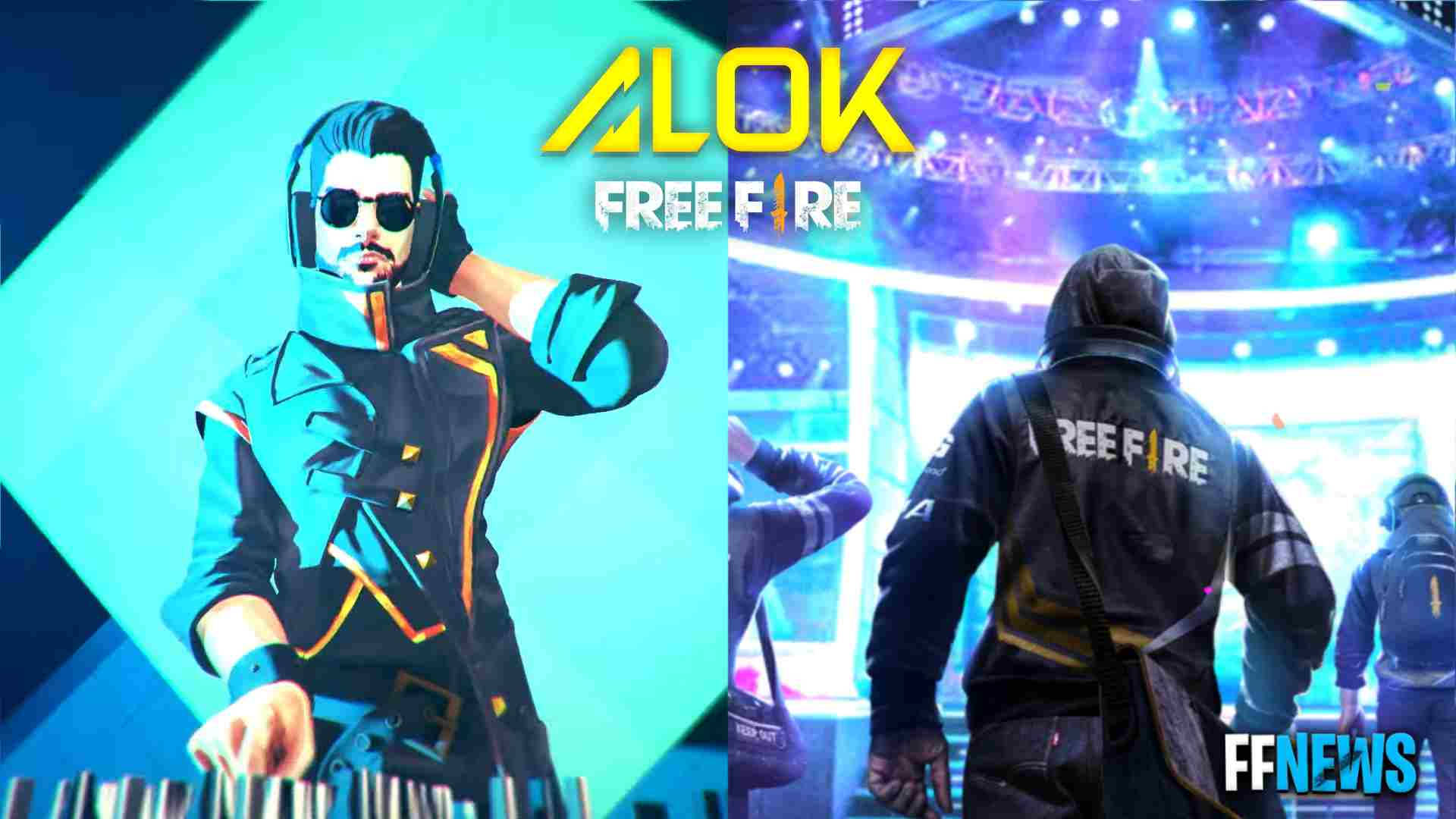 Free Fire, DJ Alok, split screen, Full HD Desktop Wallpaper