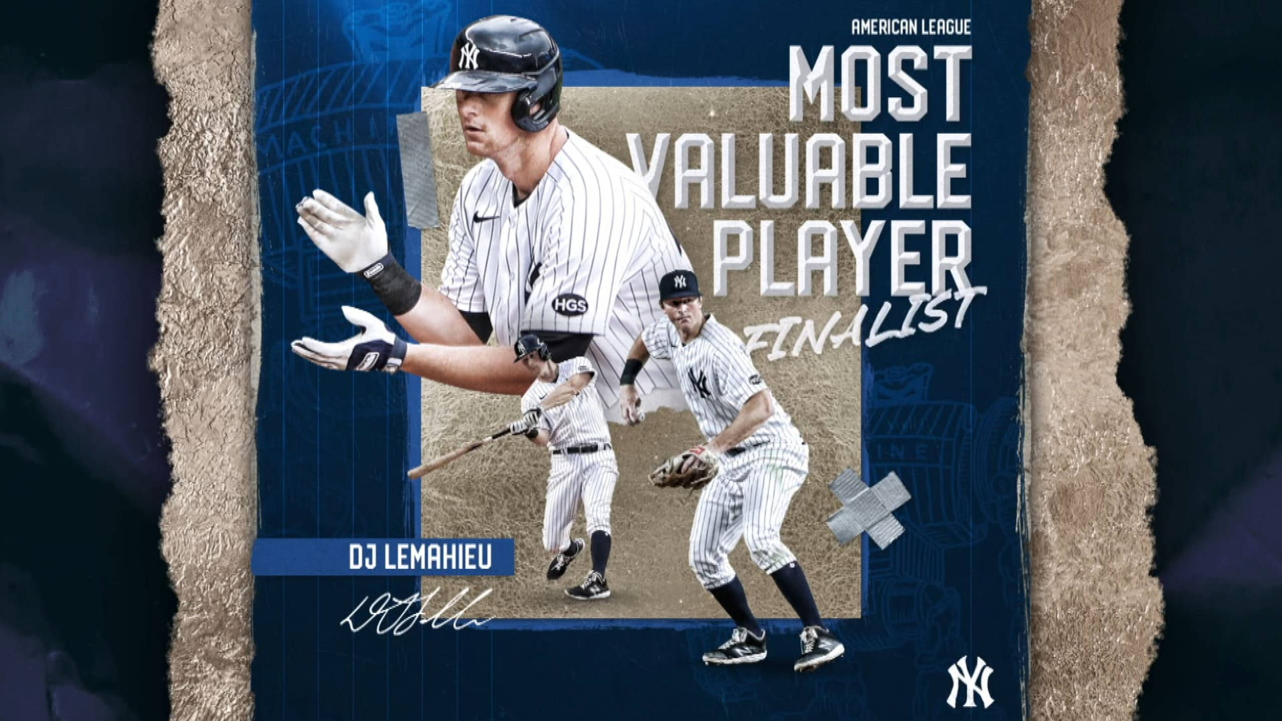 DJ LeMahieu, MVP finalist, pinstripe uniform, 2K Desktop Wallpaper