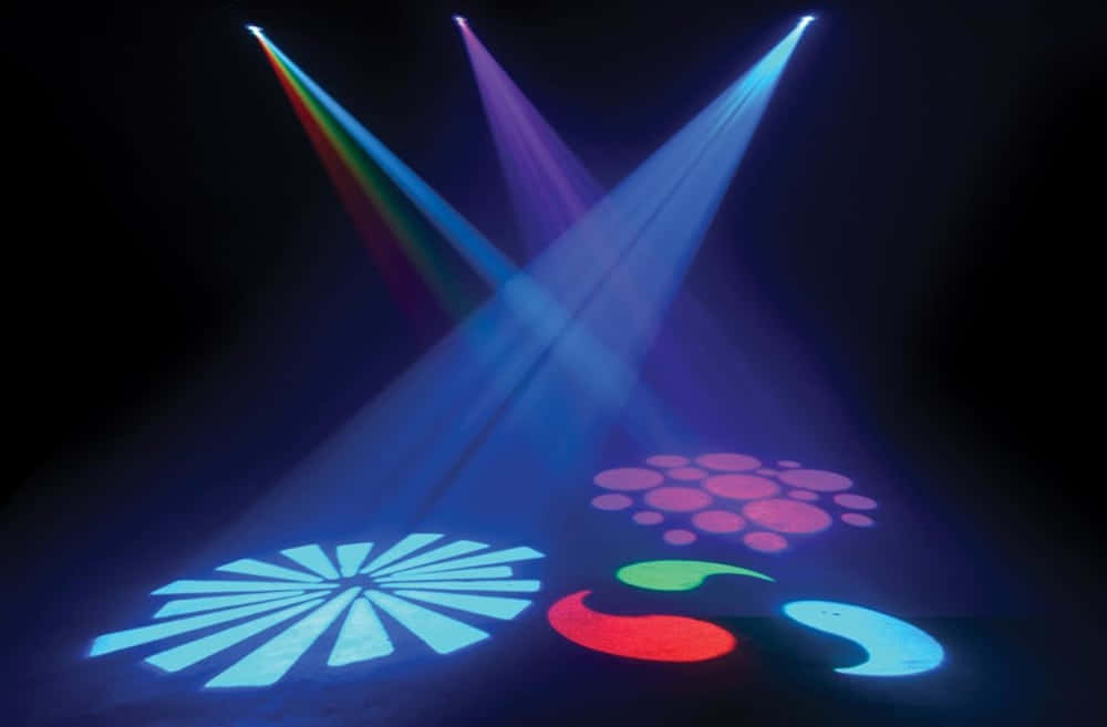 colorful d j lighting effects, laser beams, geometric light patterns, SD Desktop Wallpaper