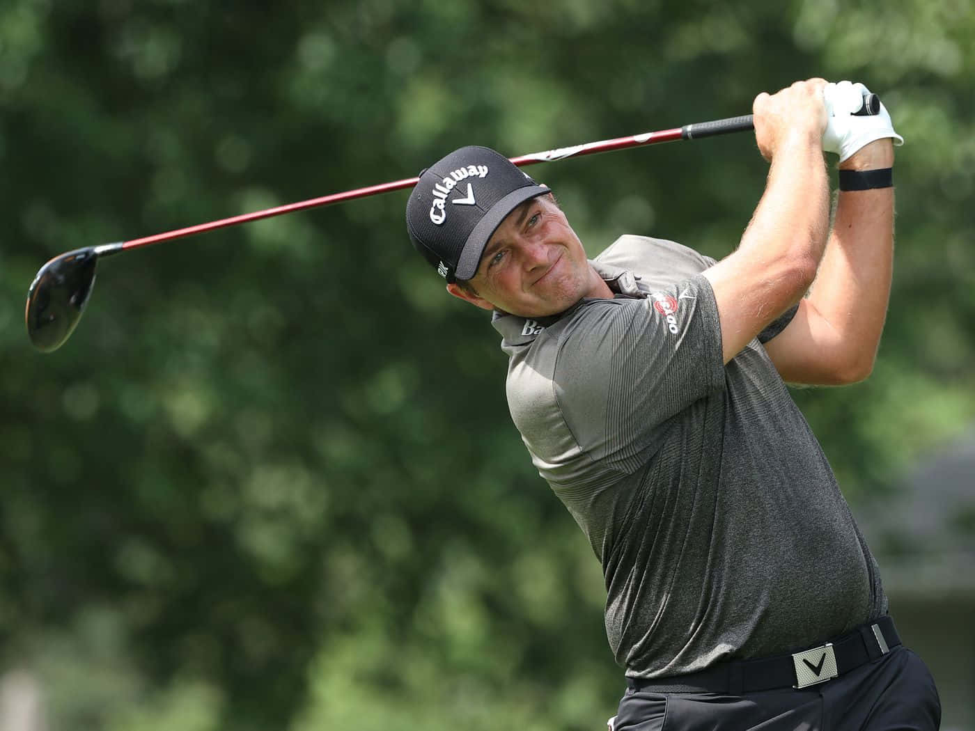 DJ Trahan, golfer, mid-swing, HD Desktop Wallpaper