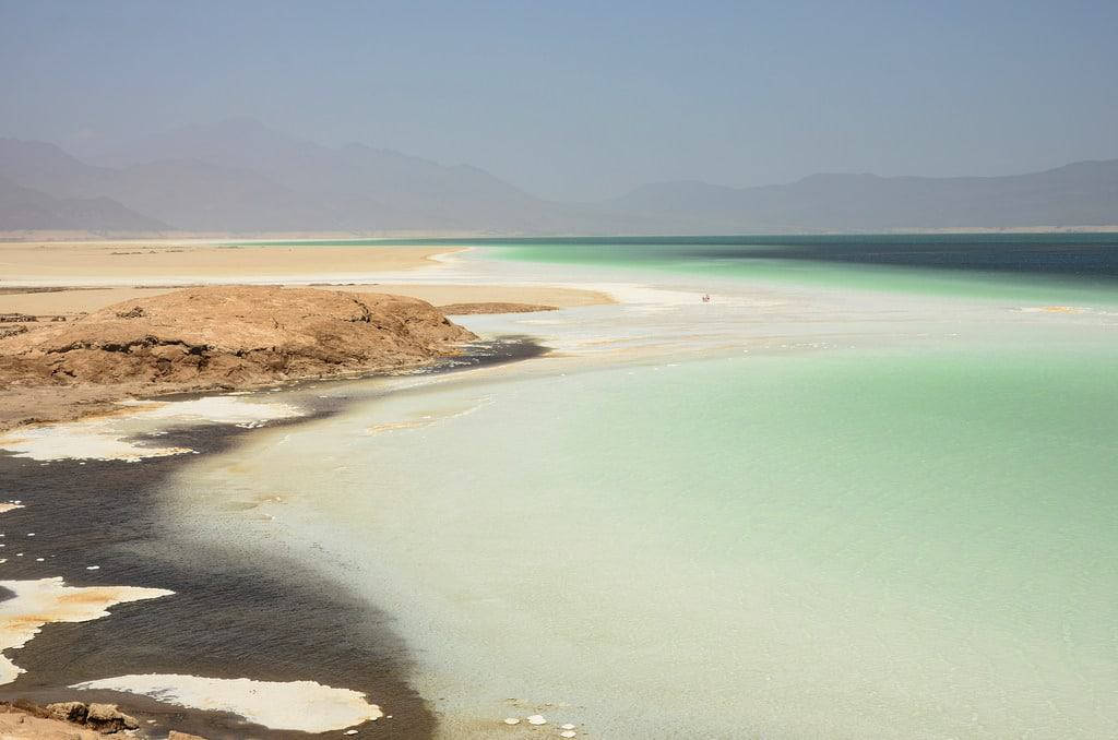 Djibouti, lake water, turquoise water, SD Desktop Wallpaper