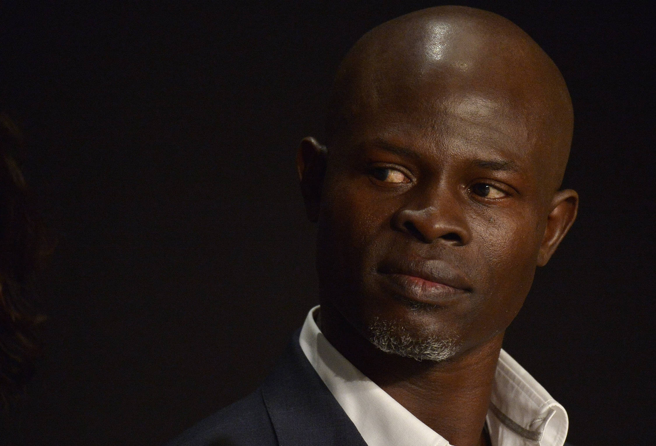 Djimon Hounsou, bald, Black man, Full HD Desktop Wallpaper