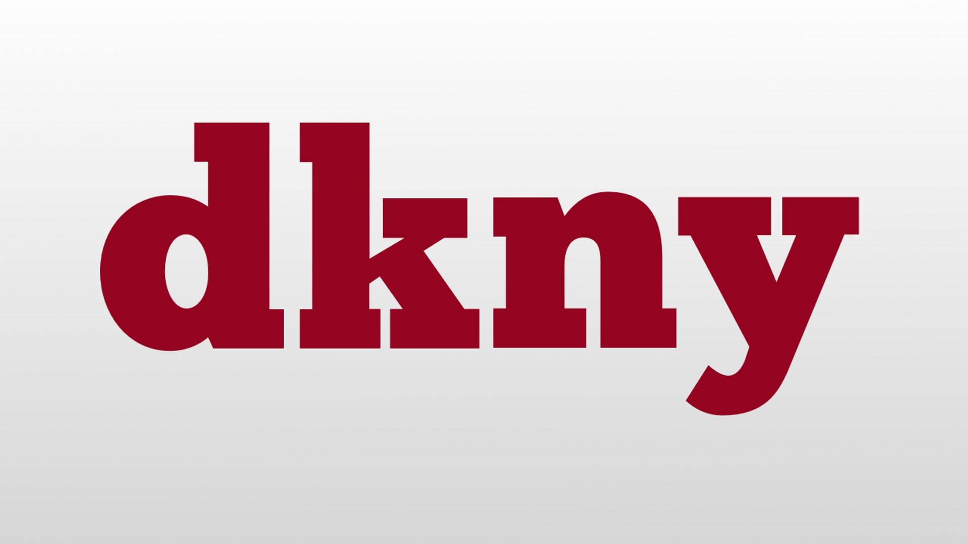 lowercase red dkny logo, bold red dkny logo, soft gradient gray background, Full HD Desktop Wallpaper