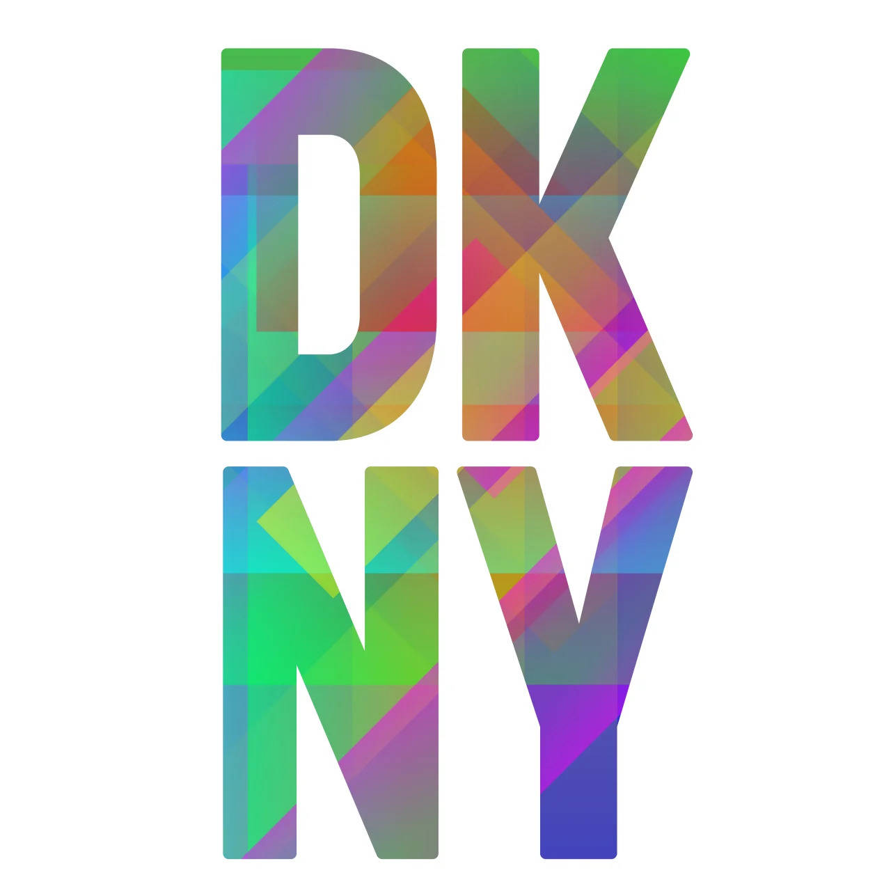 DKNY, geometric vector, color gradients, HD Desktop Wallpaper