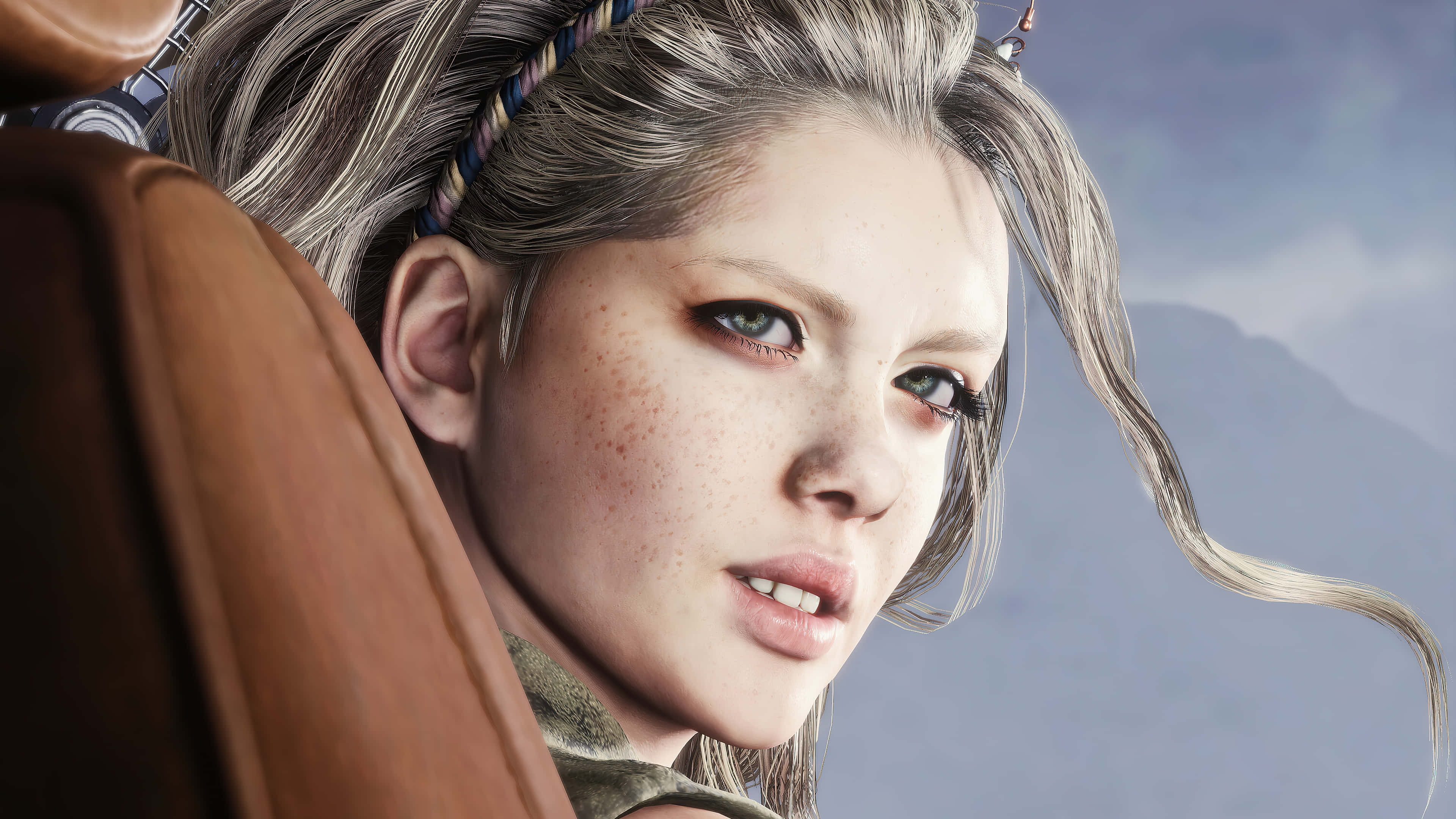 Dmc 5, female character, silver hair, 4K Desktop Wallpaper