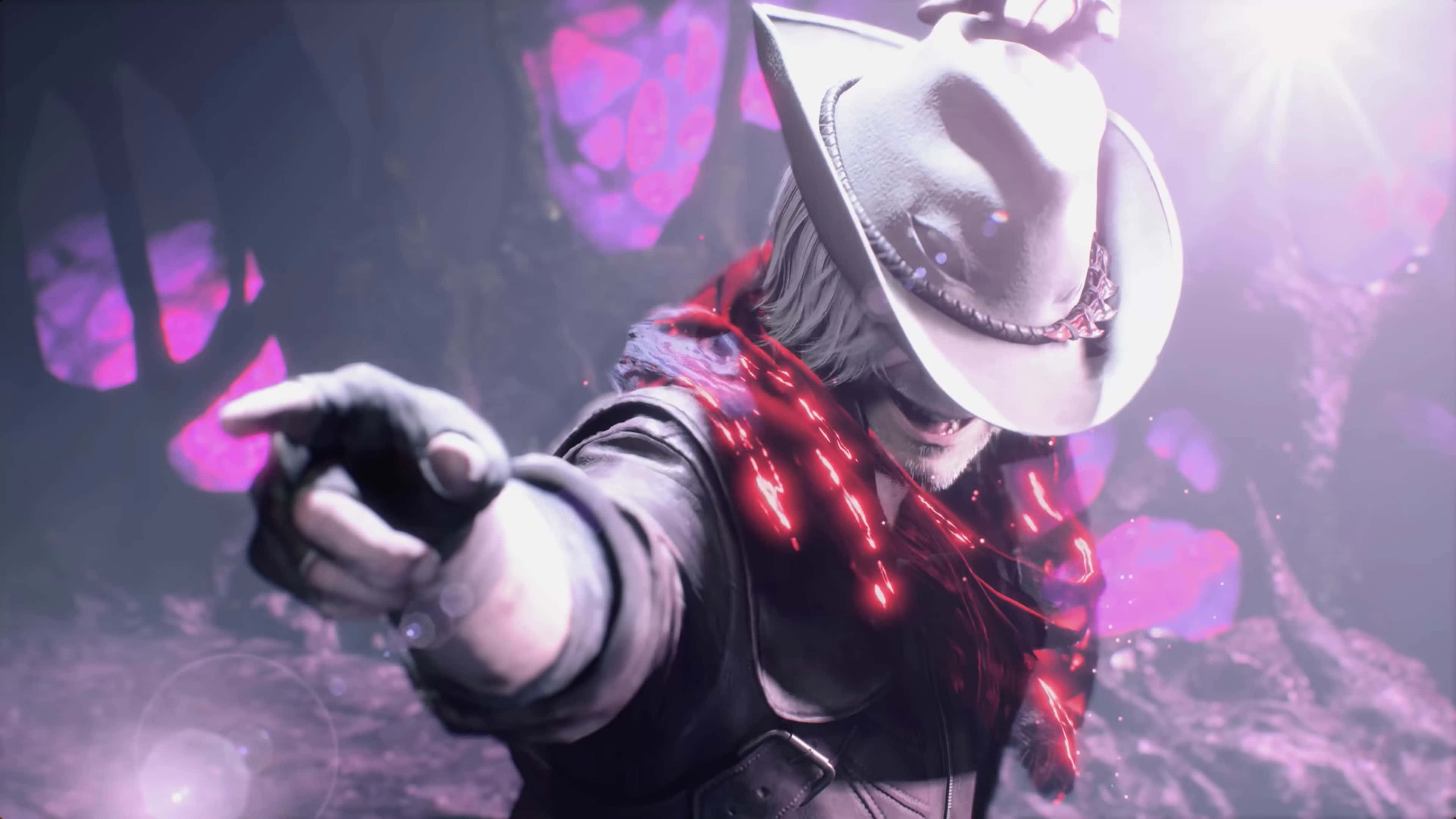 Dmc 5, V, white hat, 4K Desktop Wallpaper