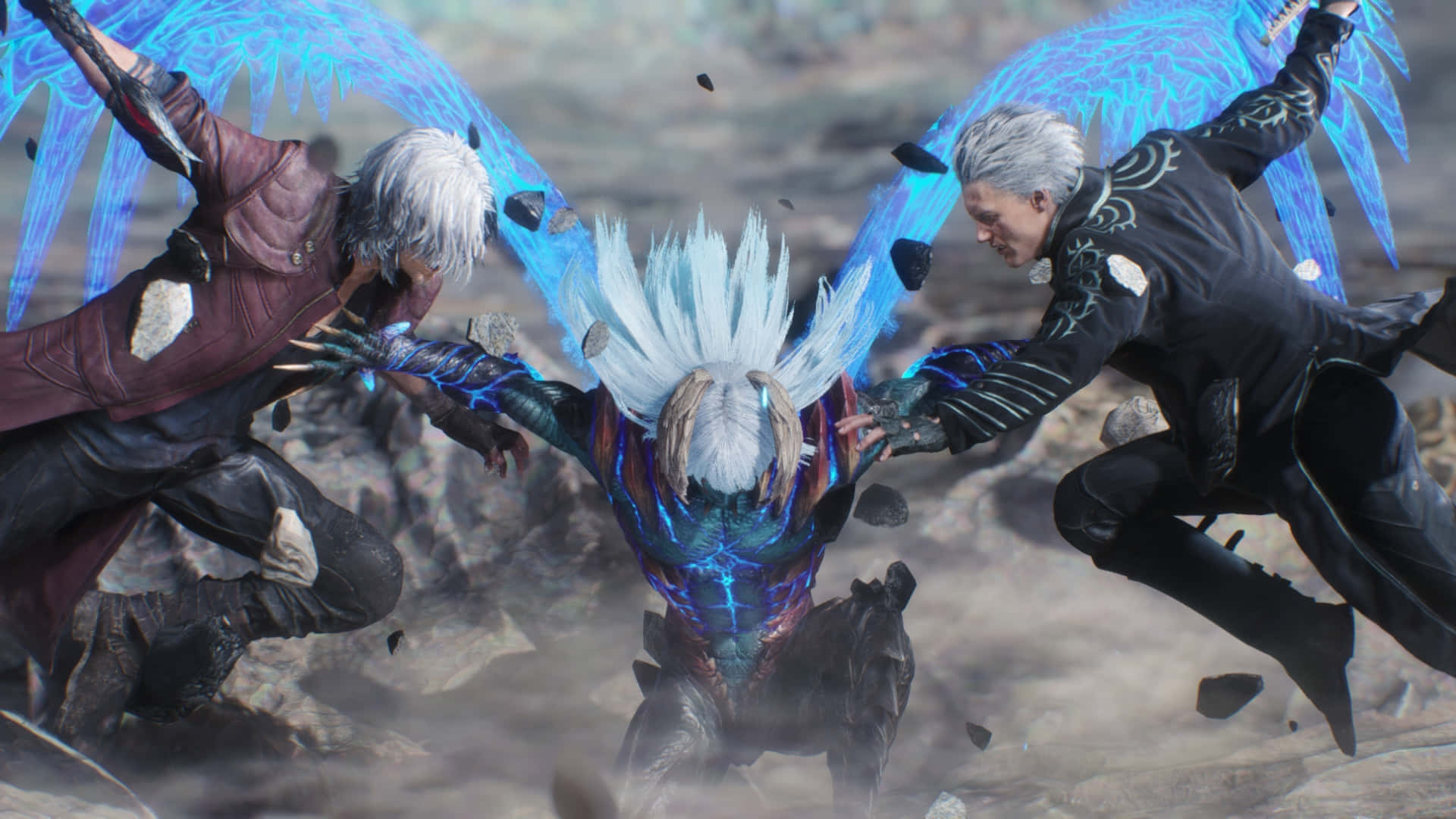 Dmc 5, epic battle, armored warriors, Full HD Desktop Wallpaper