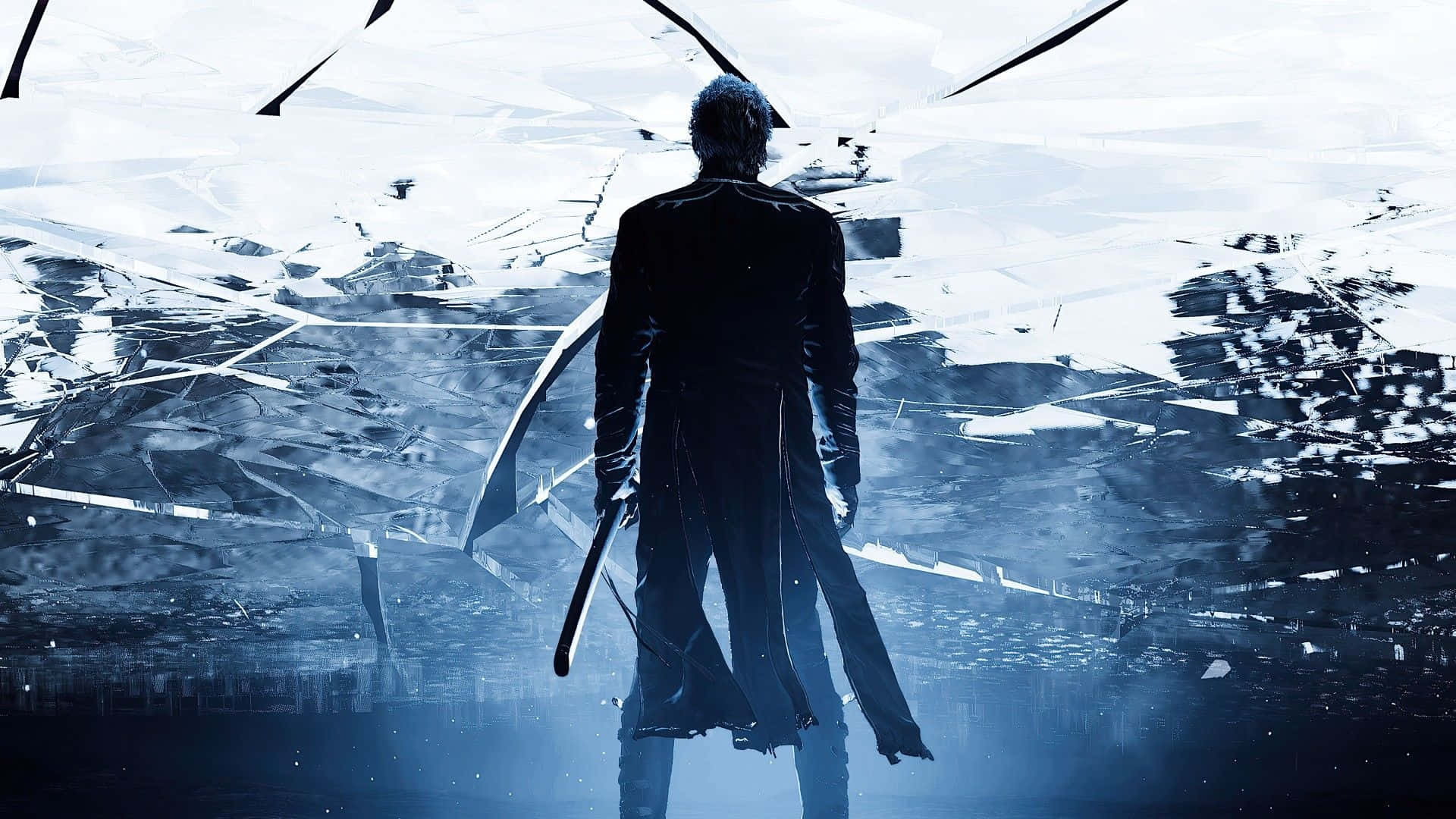 Dmc 5, long coat, sword, Full HD Desktop Wallpaper