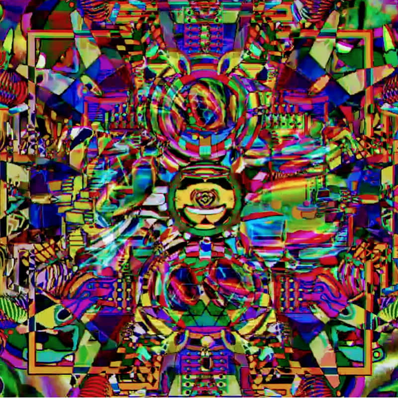 dmt, glitch hallucination, kaleidoscopic, SD Phone Wallpaper