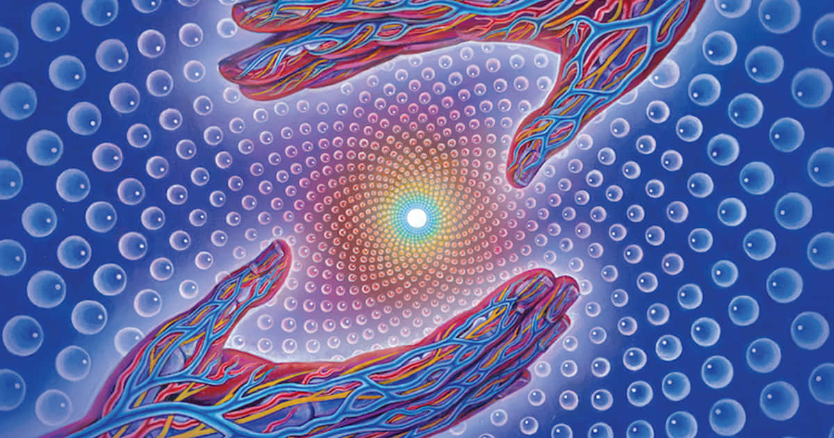 dmt, glowing veins, radiant spiral vortex, SD Desktop Wallpaper