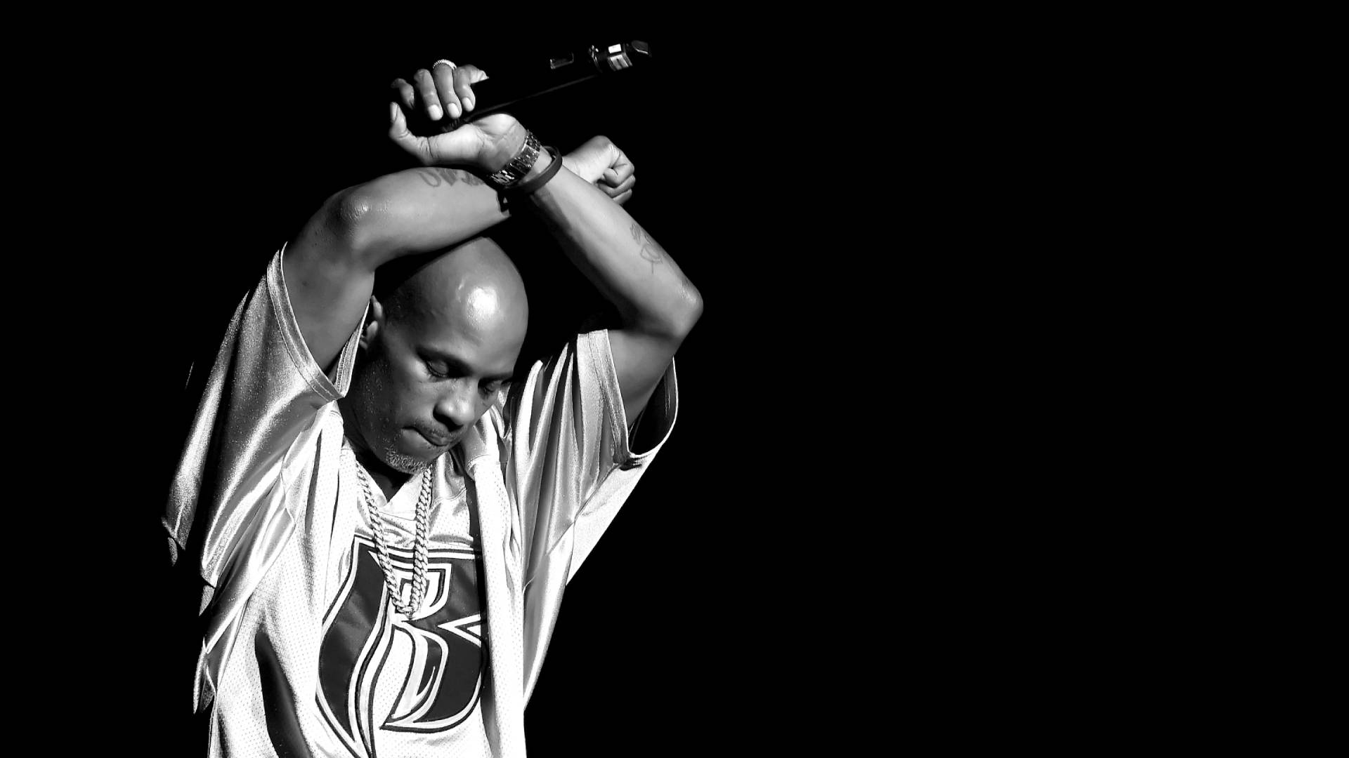 DMX, grayscale, shiny jersey, Full HD Desktop Wallpaper