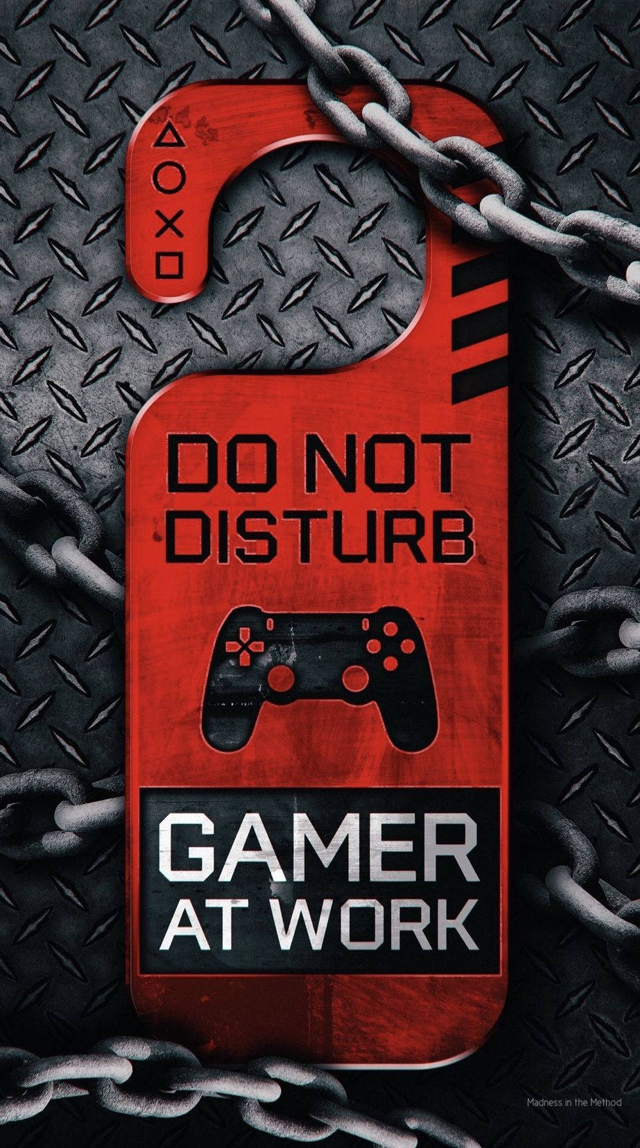 Do Not Disturb, game controller, red, HD Phone Wallpaper