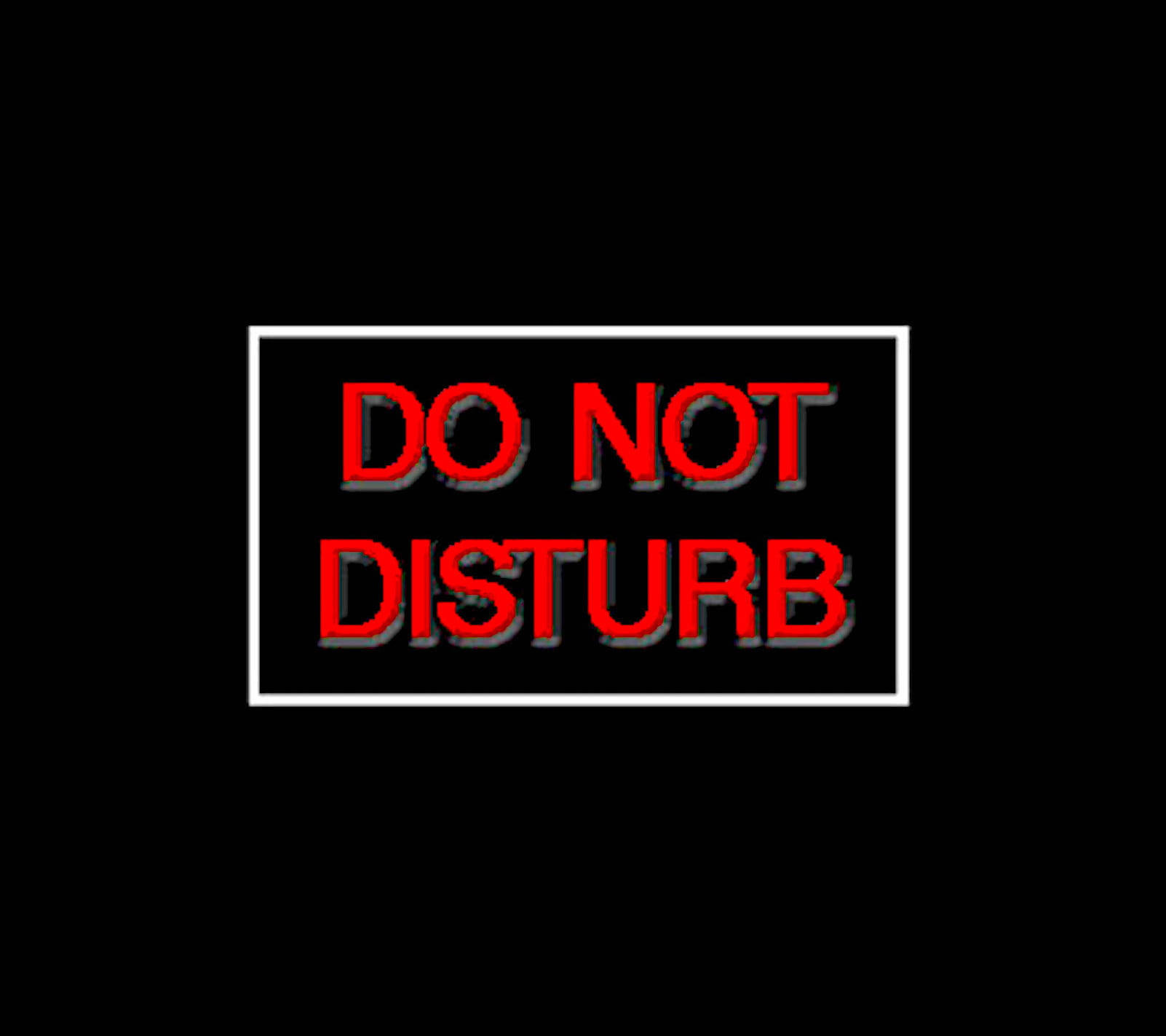 Do Not Disturb, red, white box, HD Desktop Wallpaper