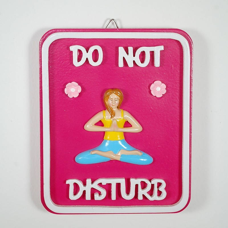 Do Not Disturb, yoga, meditating woman, SD Desktop Wallpaper