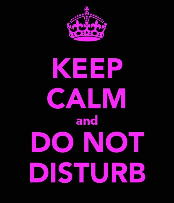 Do Not Disturb, pink text, black background, SD Phone Wallpaper