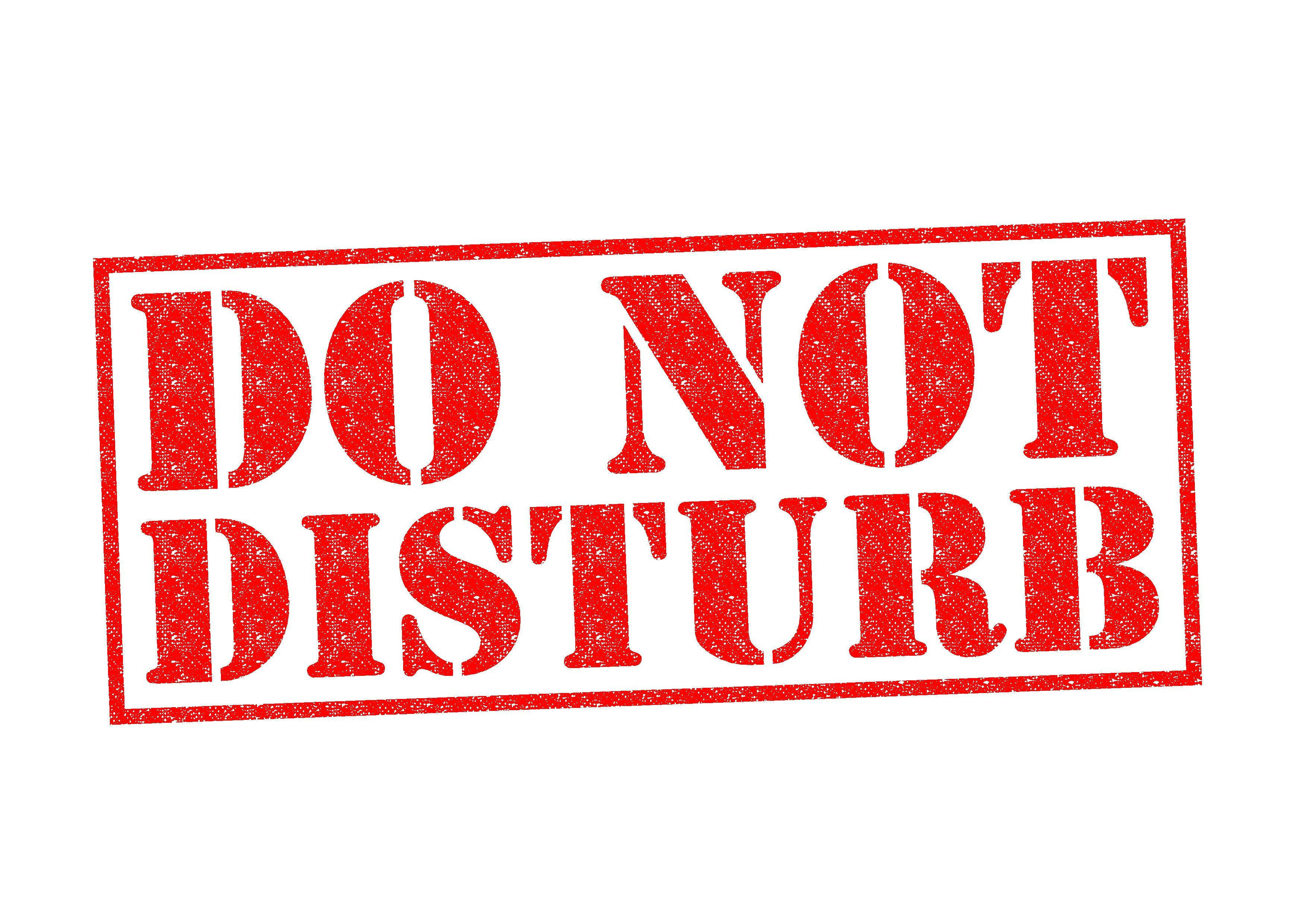 DO NOT DISTURB, red, textured ink, 2K Desktop Wallpaper
