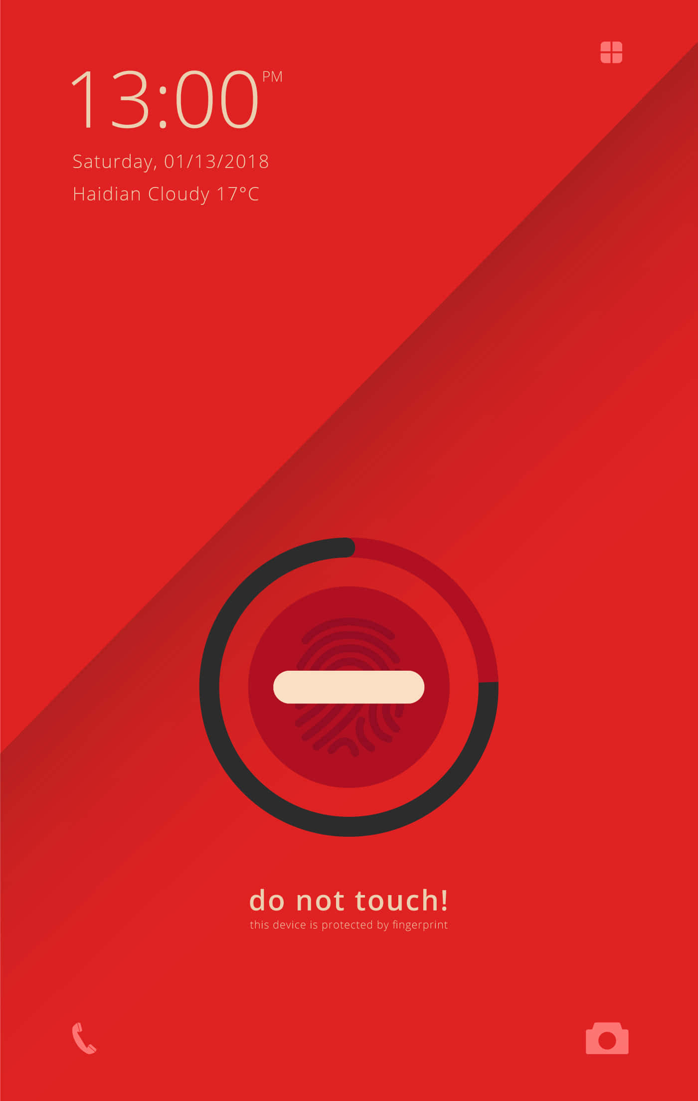 red phone, red screen, red do not touch, Full HD Phone Wallpaper