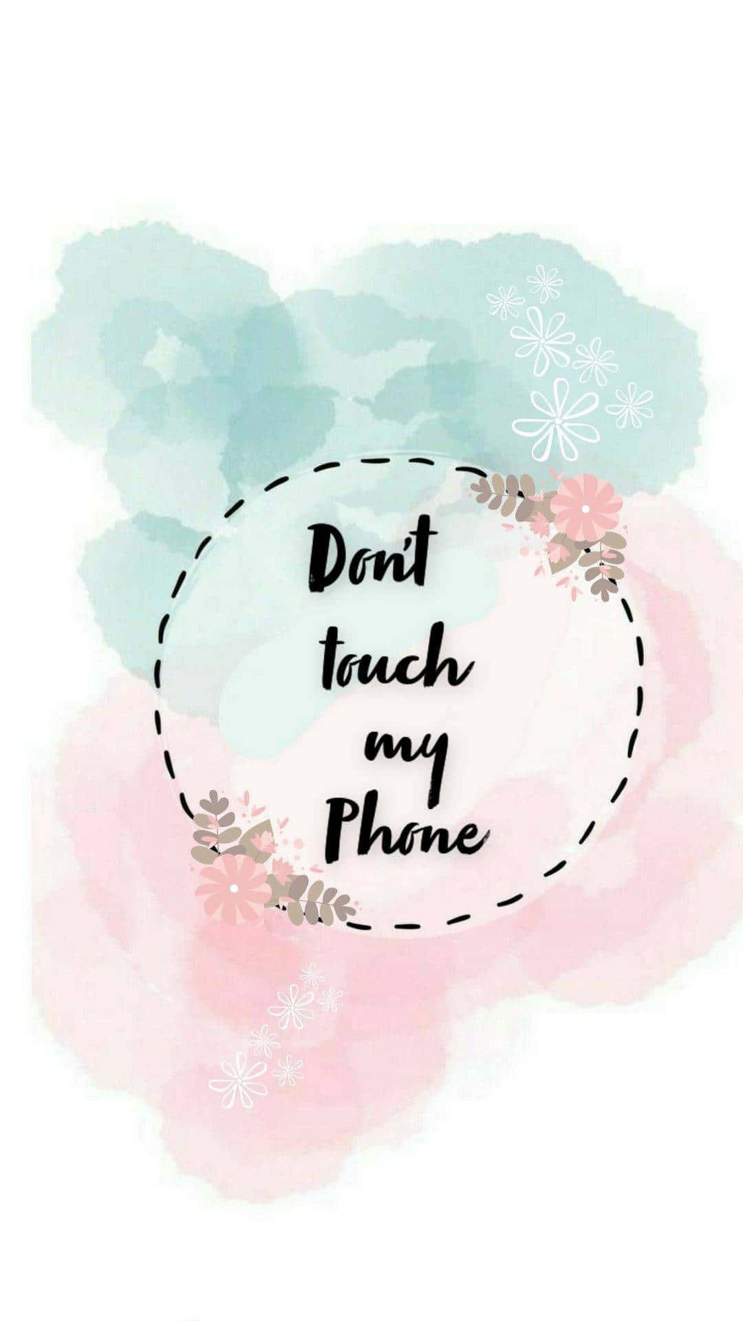 Do Not Touch, Don't touch my Phone, soft pink, Full HD Phone Wallpaper