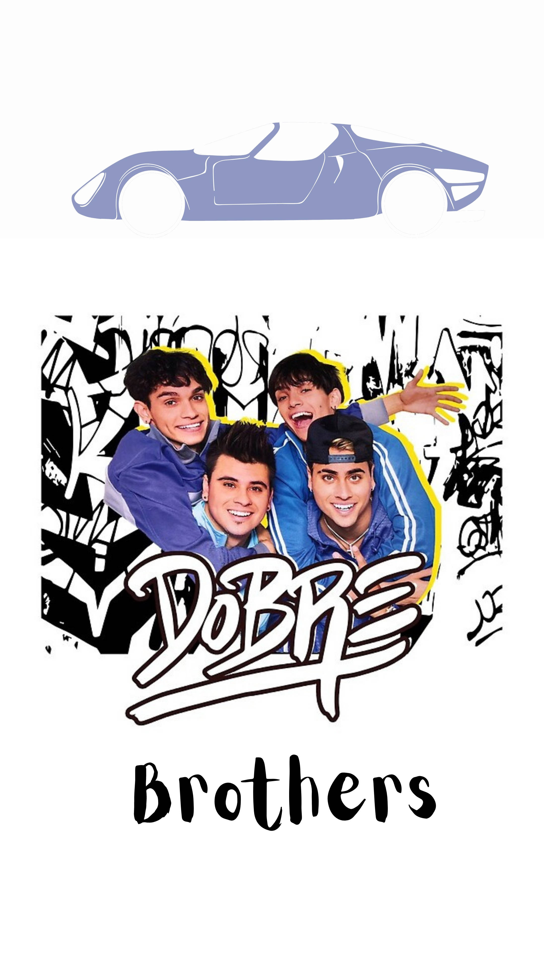 Dobre Brothers, blue jackets, graffiti background, 4K Phone Wallpaper