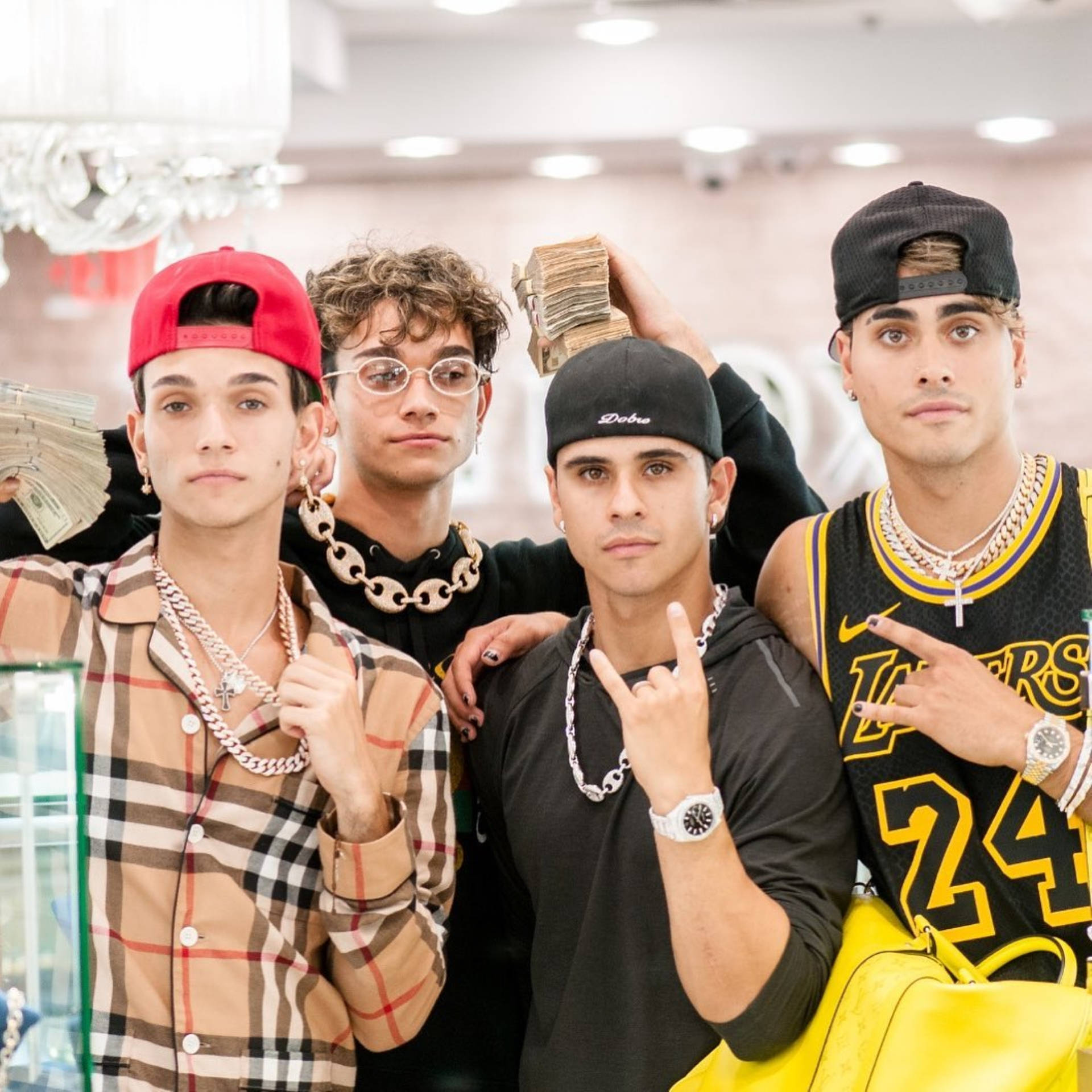 Dobre Brothers, luxury chains, branded outfits, Full HD Desktop Wallpaper