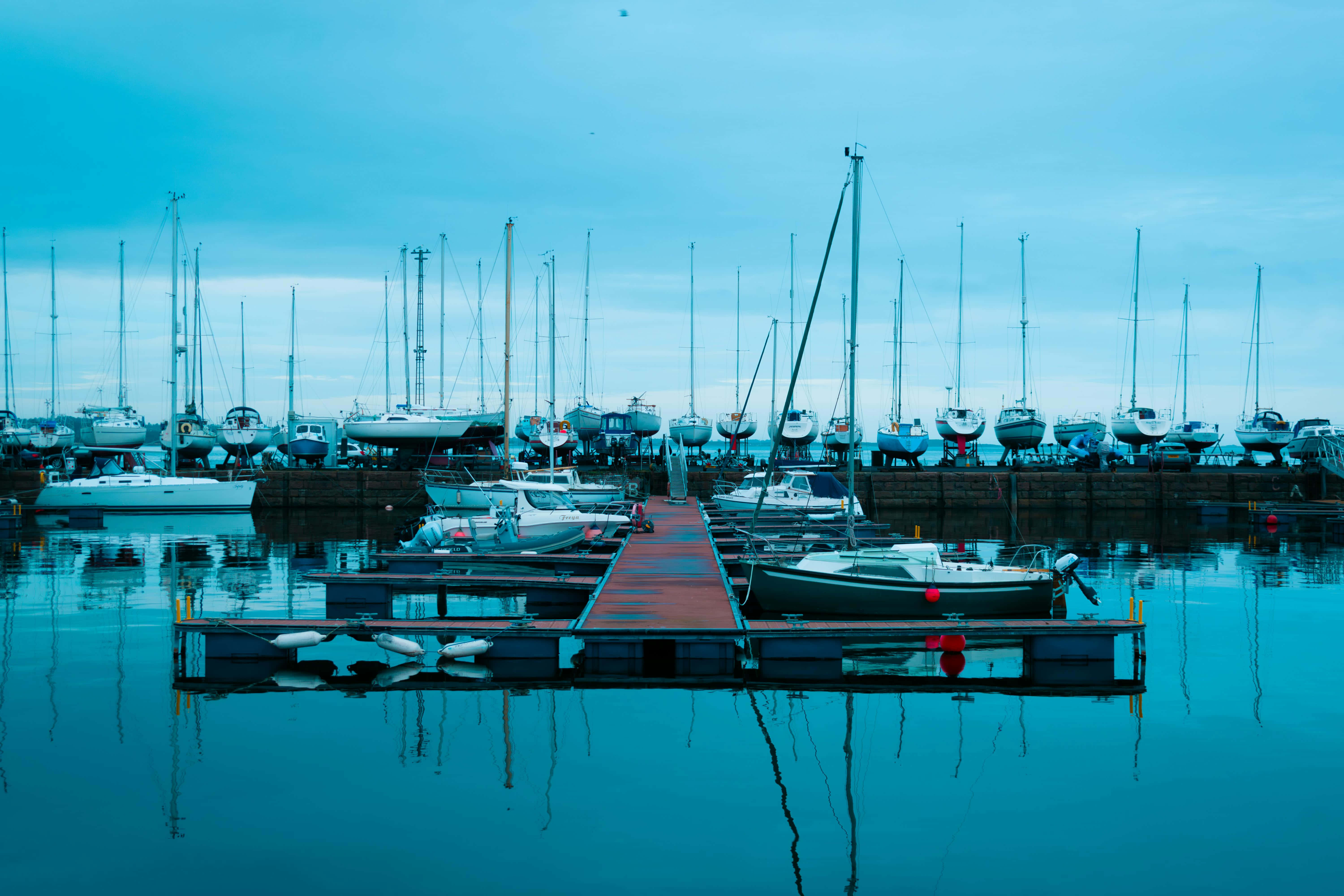 marina, harbor, yachts, 5K Desktop Wallpaper