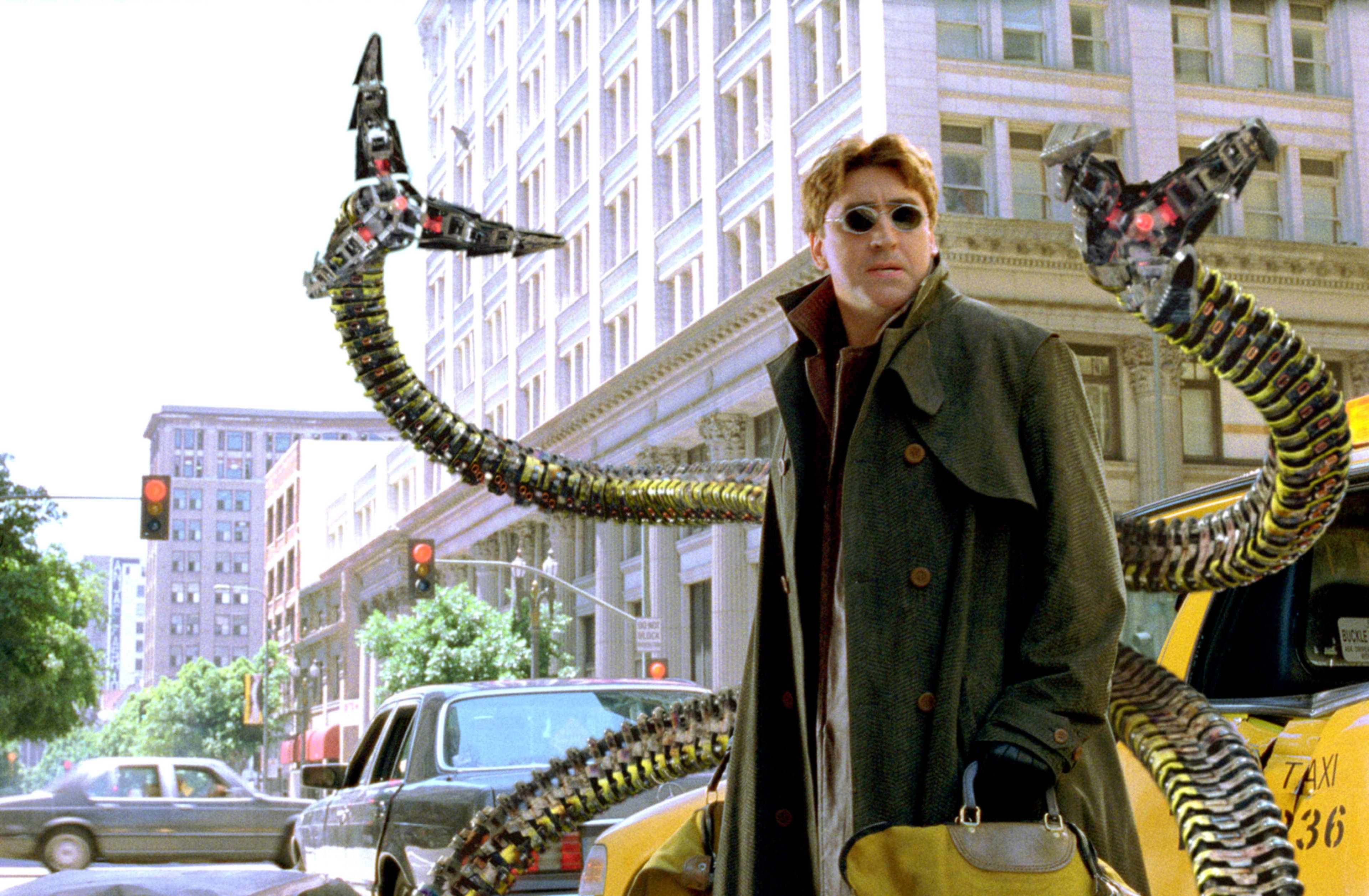 Doctor Octopus, trench coat, sunglasses, 4K Desktop Wallpaper