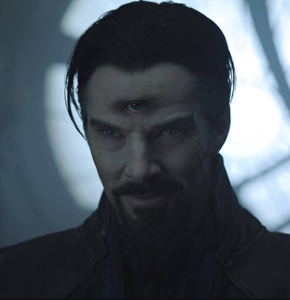 Doctor Strange, third eye, dim blue light, SD Phone Wallpaper