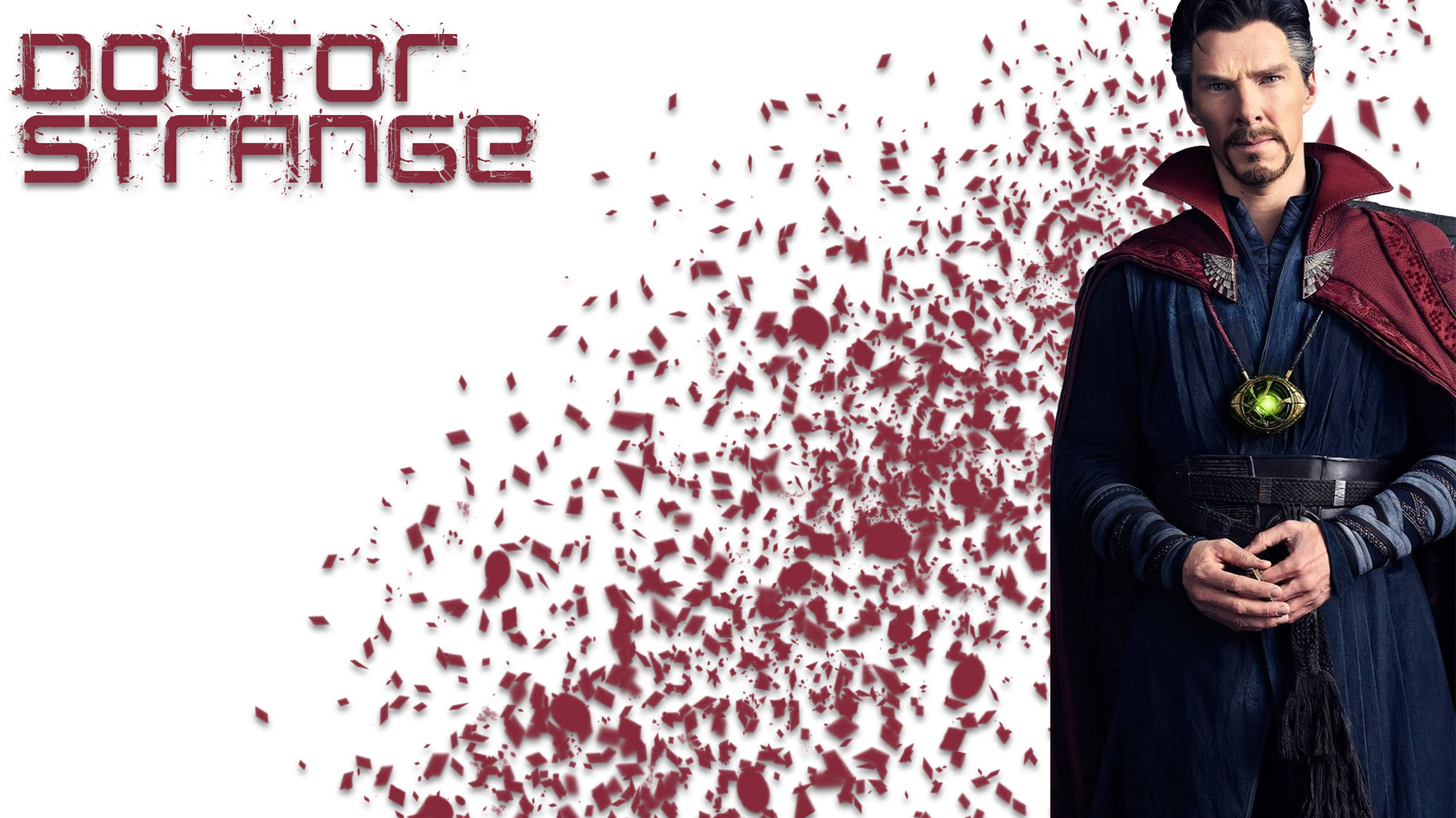 Doctor Strange, dark blue robe, red cape, 5K Desktop Wallpaper