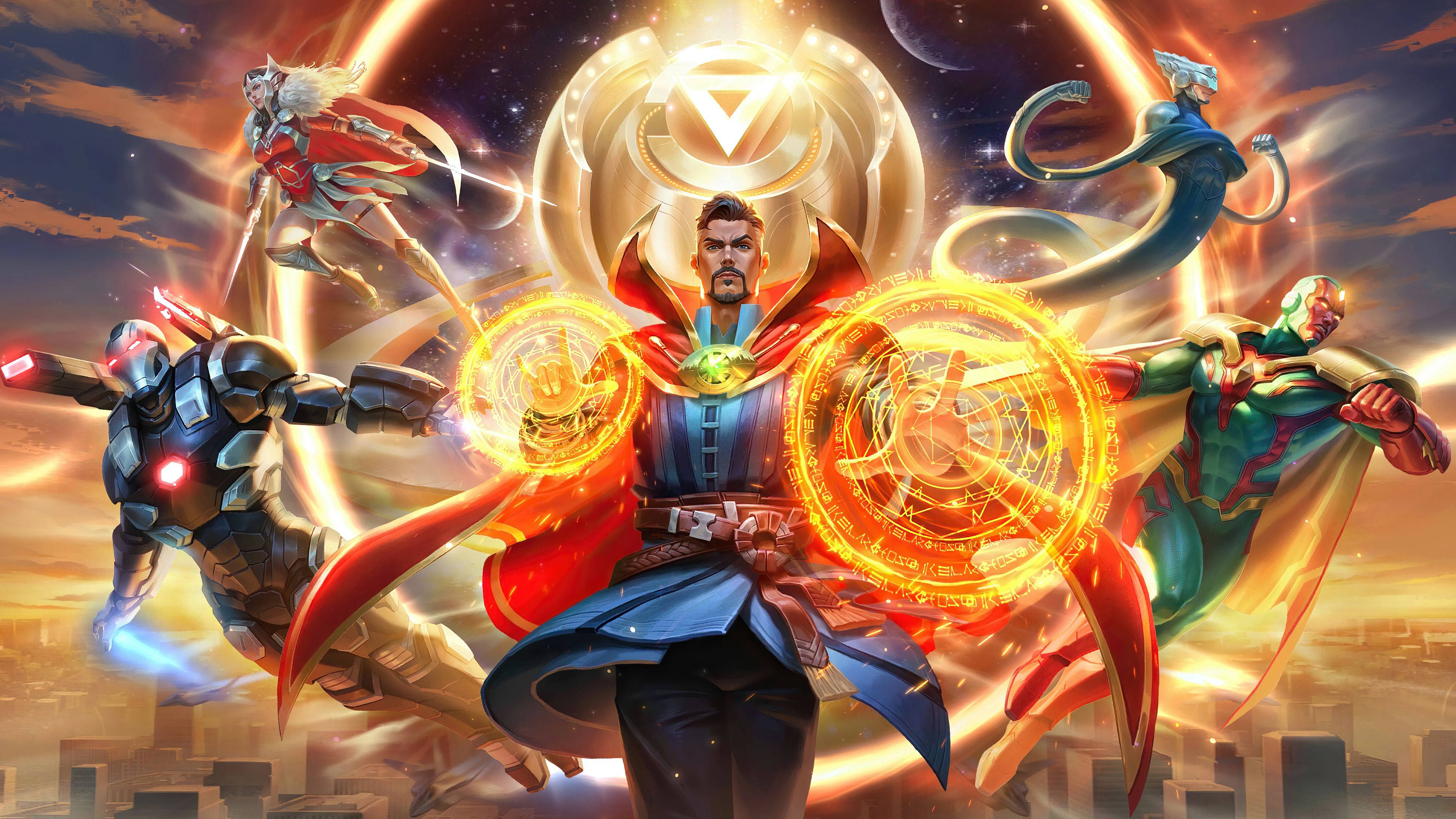 Doctor Strange, 4K, mystical orbs, 4K Desktop Wallpaper
