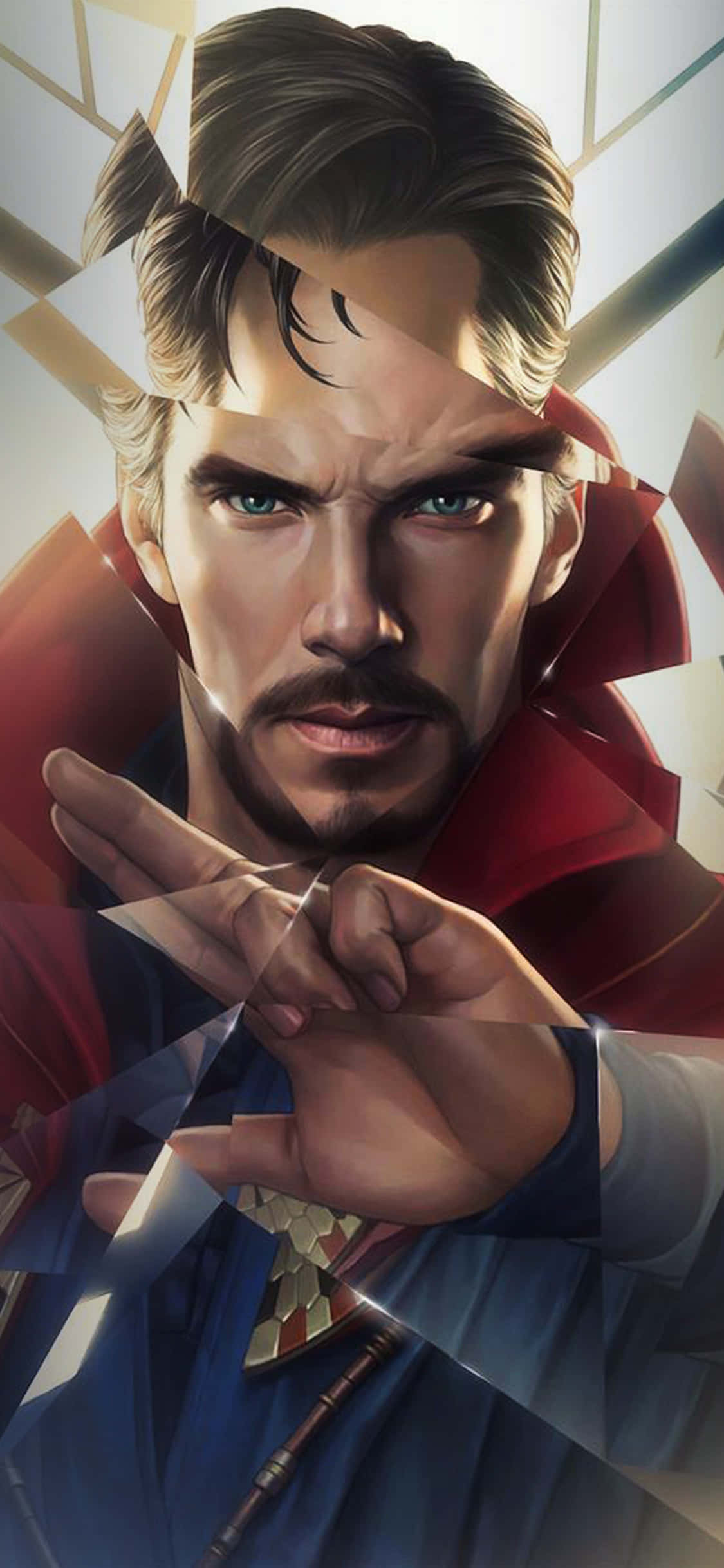 Doctor Strange, red cloak, mystical gesture, Full HD Phone Wallpaper