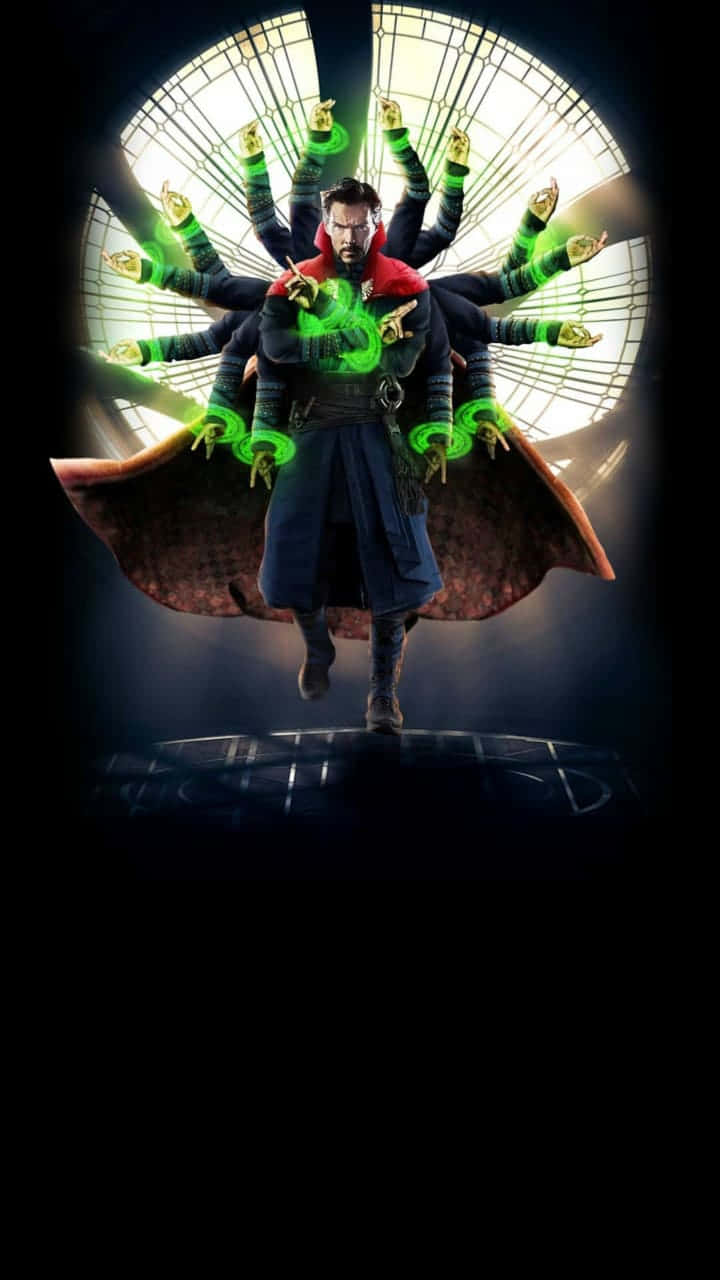 Doctor Strange, multiple arms, glowing green, HD Phone Wallpaper