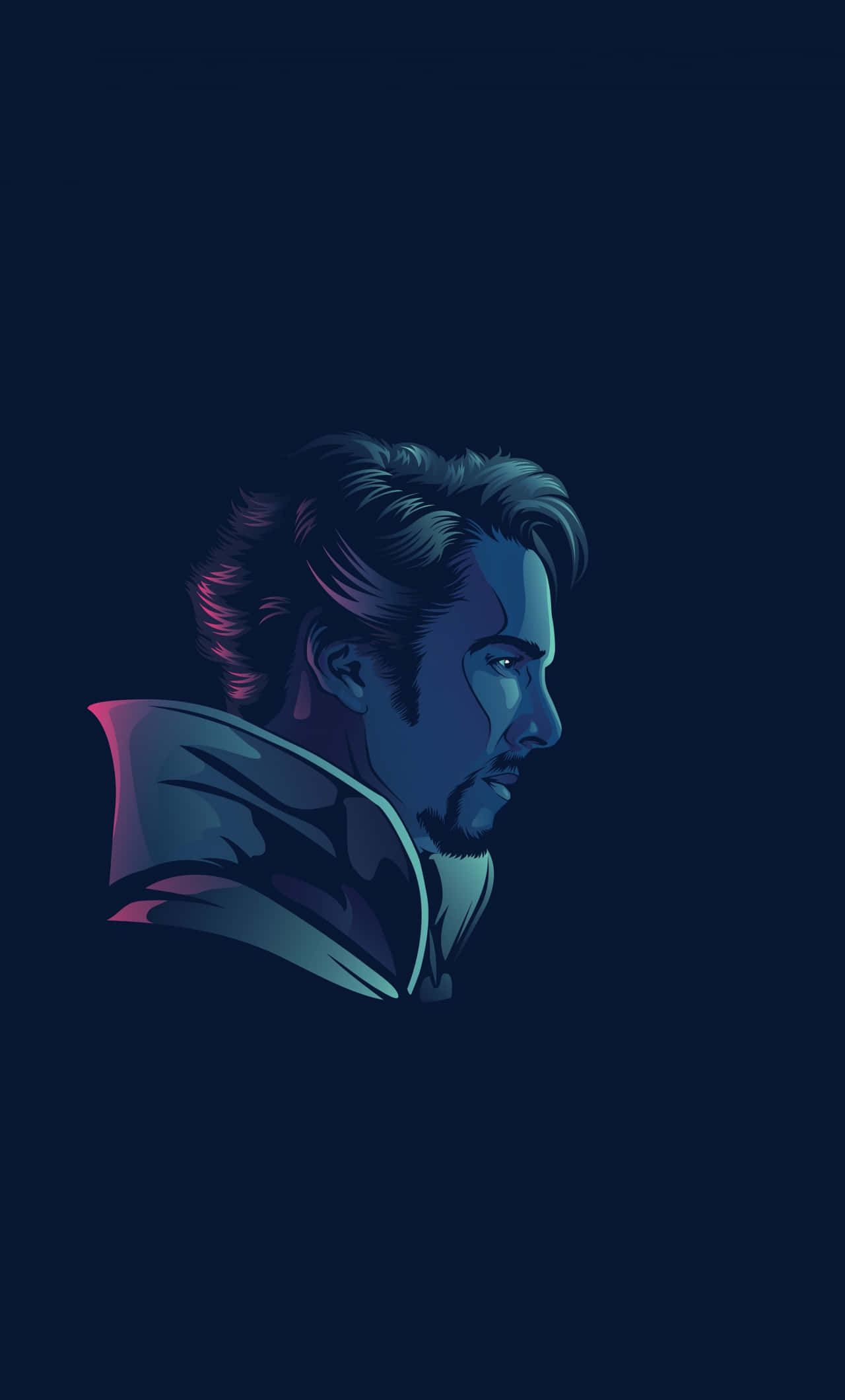 Doctor Strange, blue, purple, Full HD Phone Wallpaper