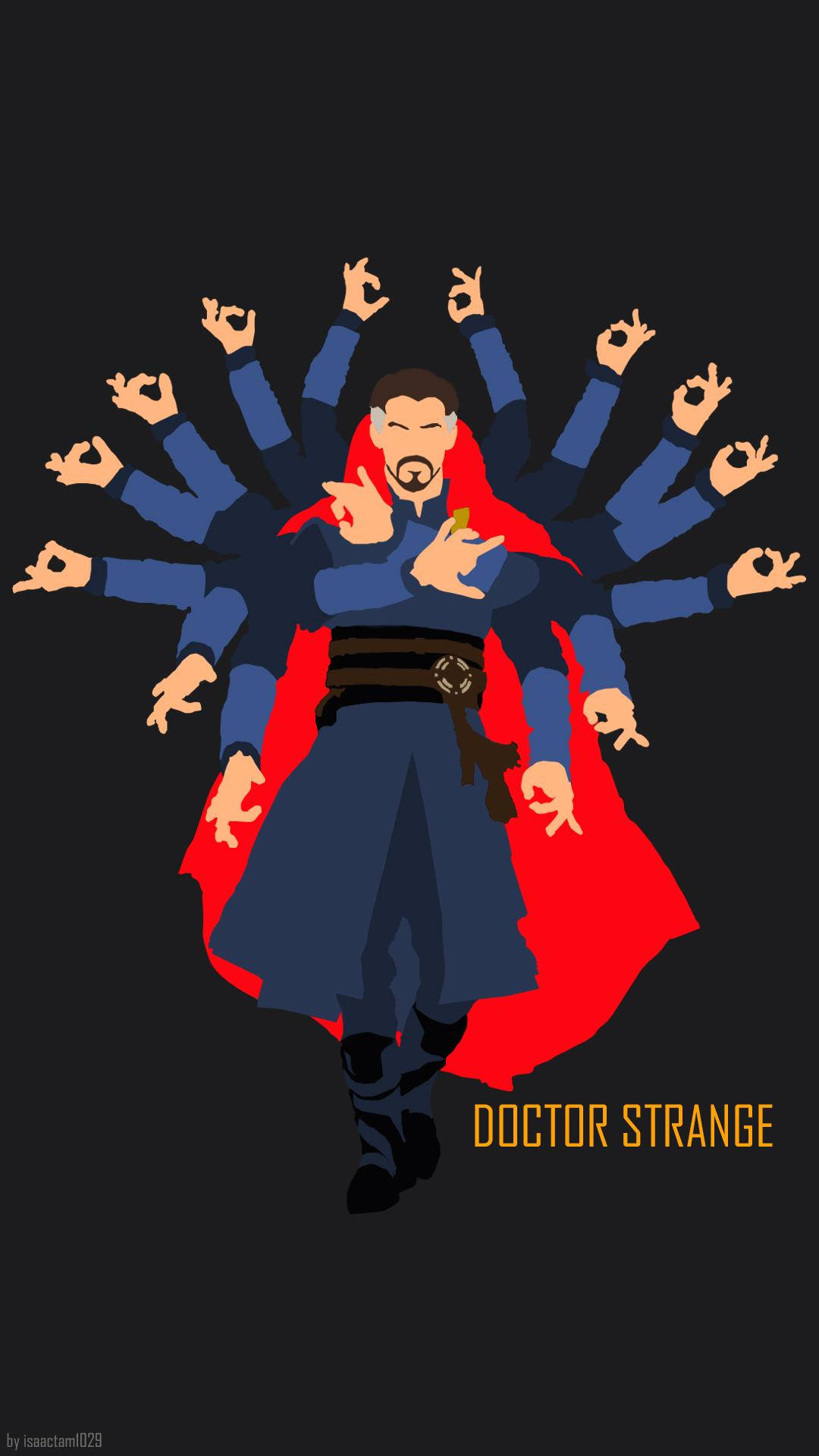 Doctor Strange, multiple arms, red cape, Full HD Phone Wallpaper