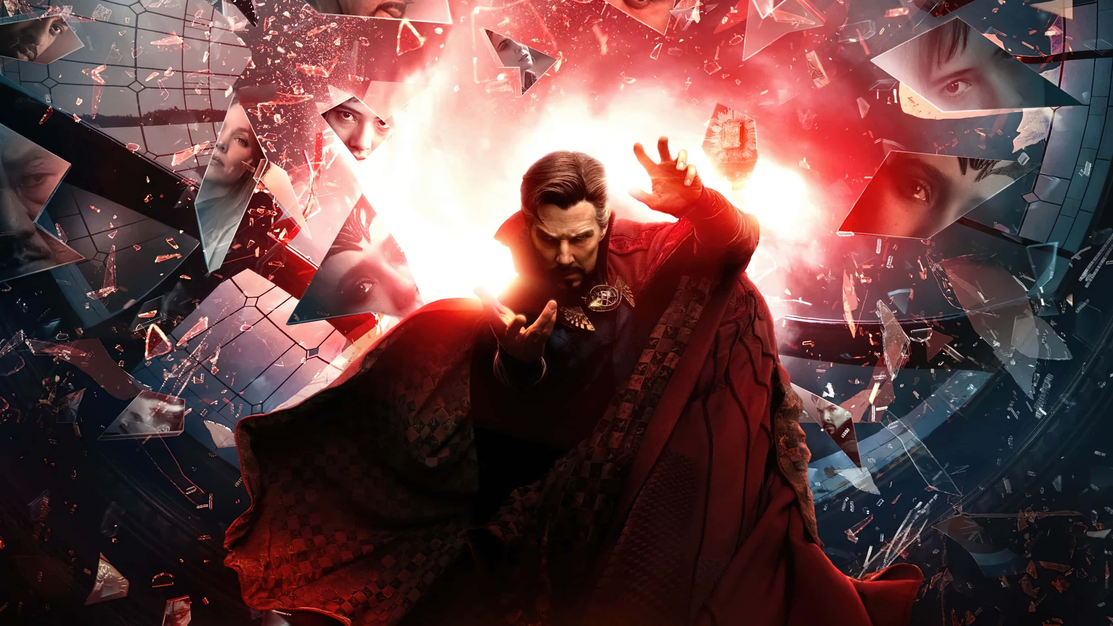 Doctor Strange, Multiverse of Madness, red robe, 4K Desktop Wallpaper
