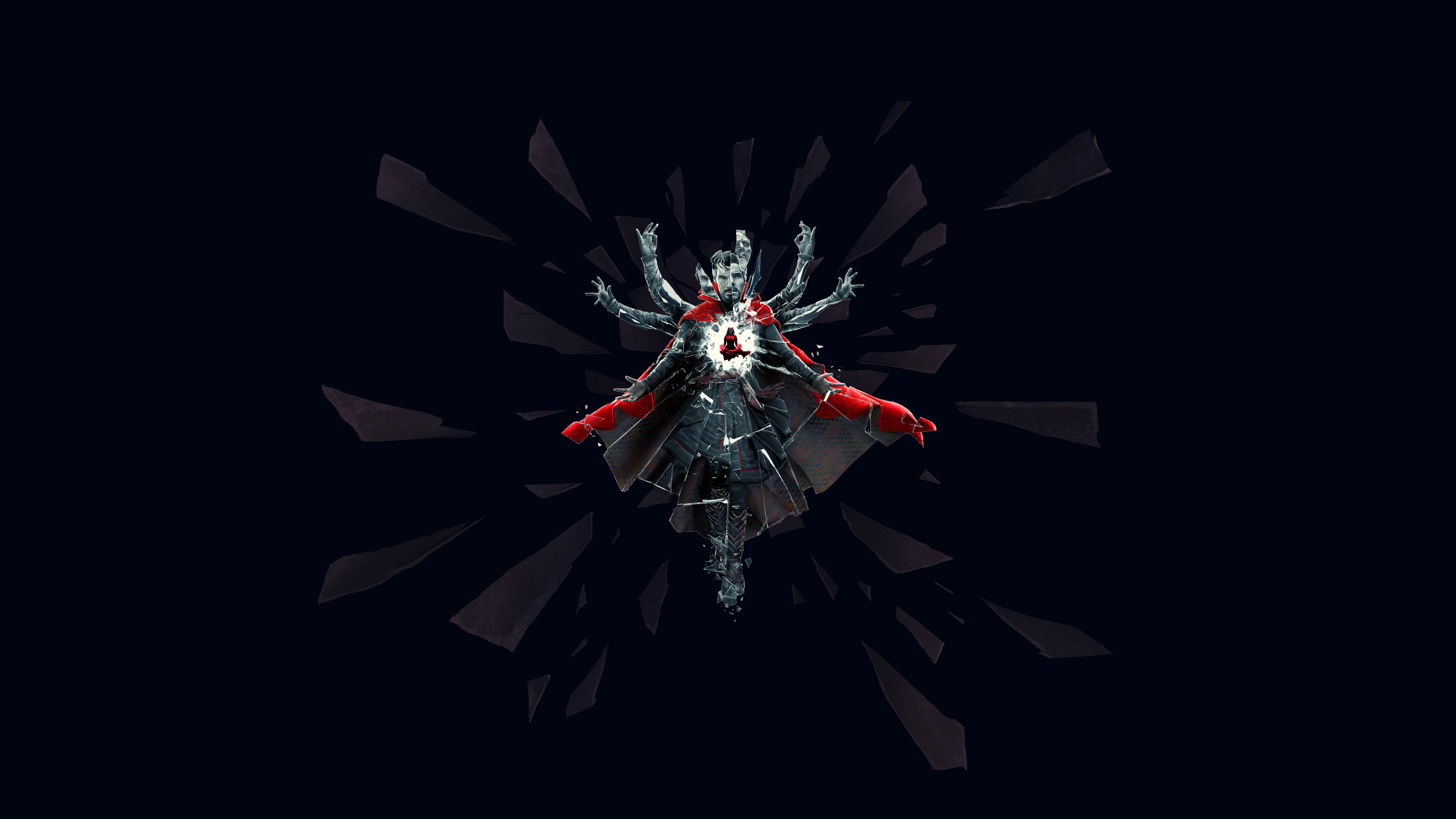 Doctor Strange Multiverse Of Madness, multiple arms, red cape, 5K Desktop Wallpaper