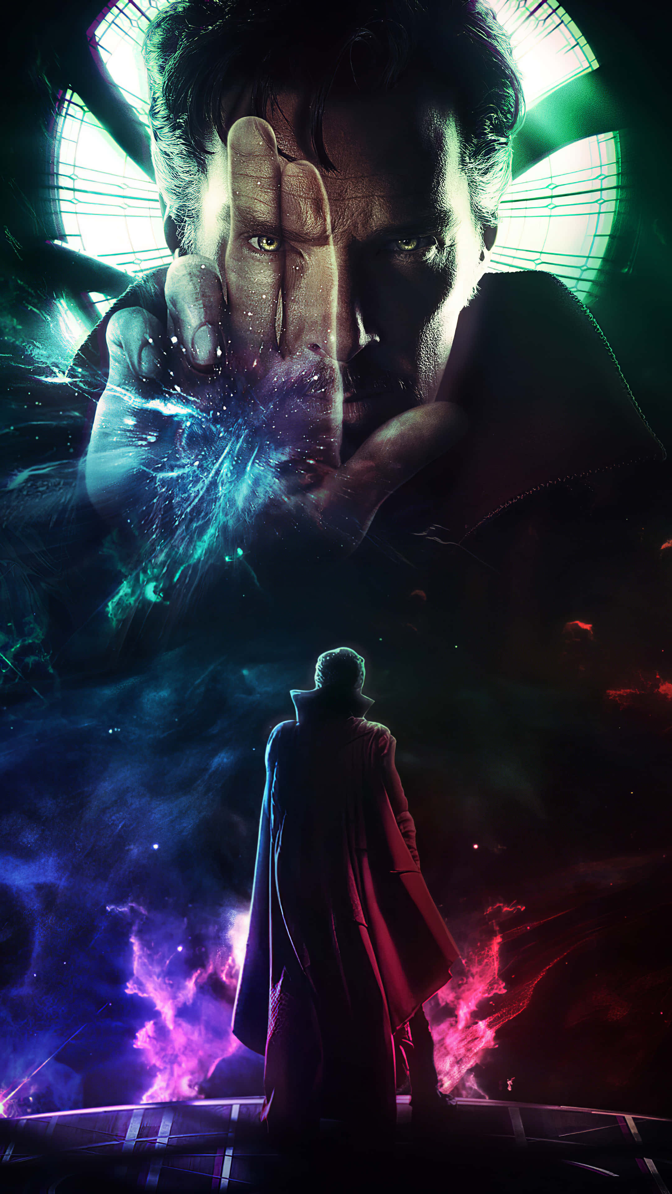 Doctor Strange, multiverse of madness, cosmic vortex, 4K Phone Wallpaper