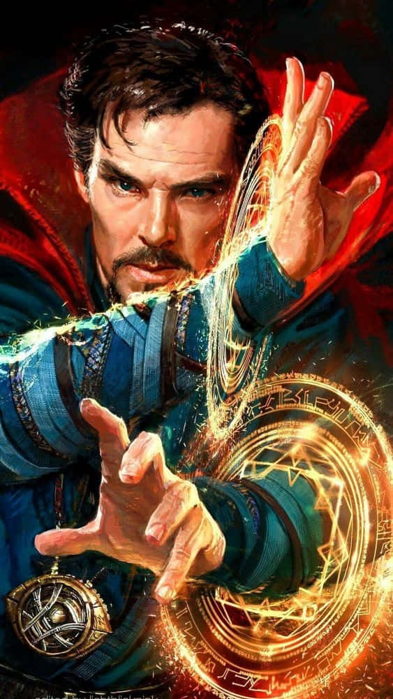 Doctor Strange, multiverse, glowing hands, SD Phone Wallpaper