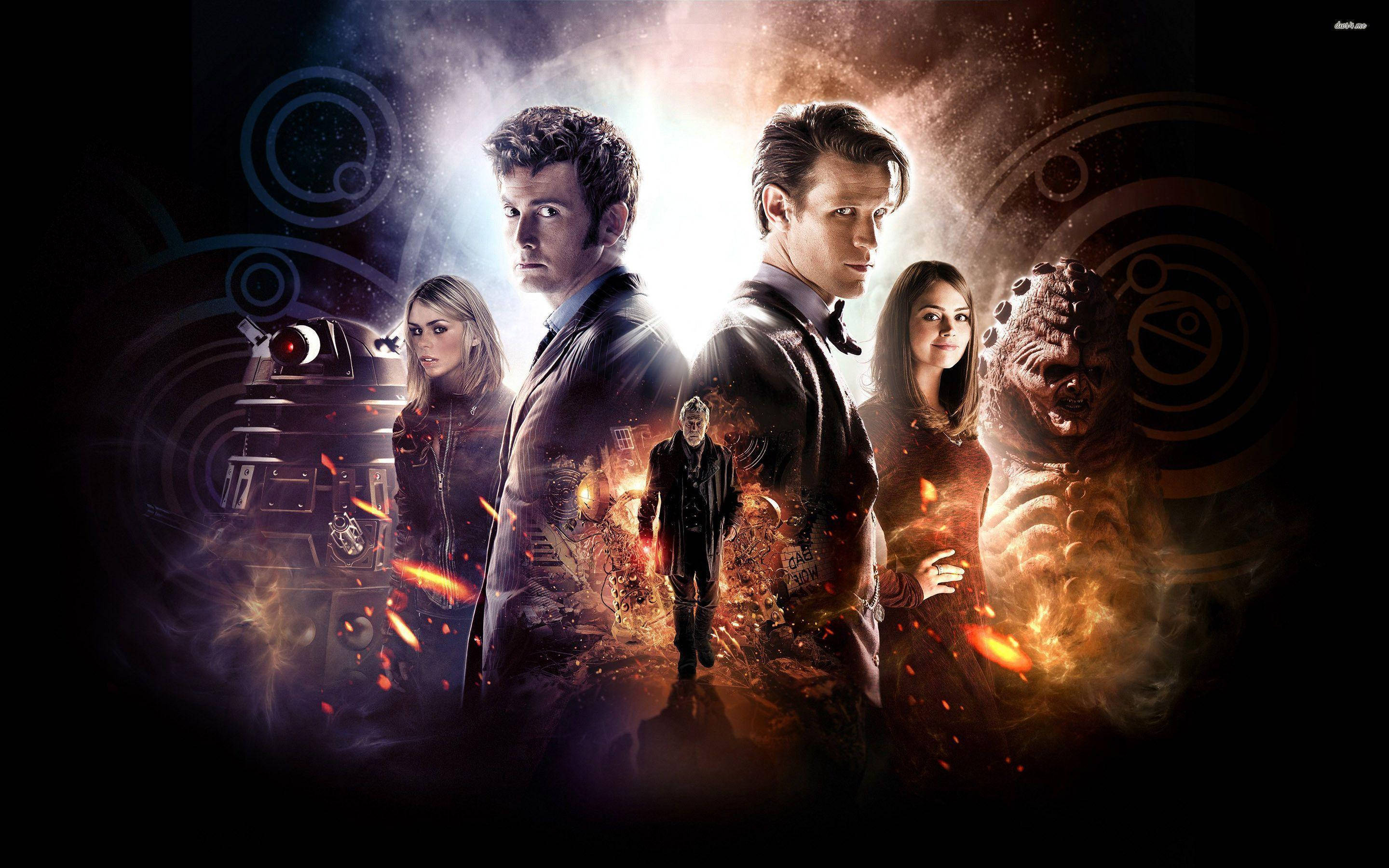 Doctor Who, Doctor, companions, 2K Desktop Wallpaper