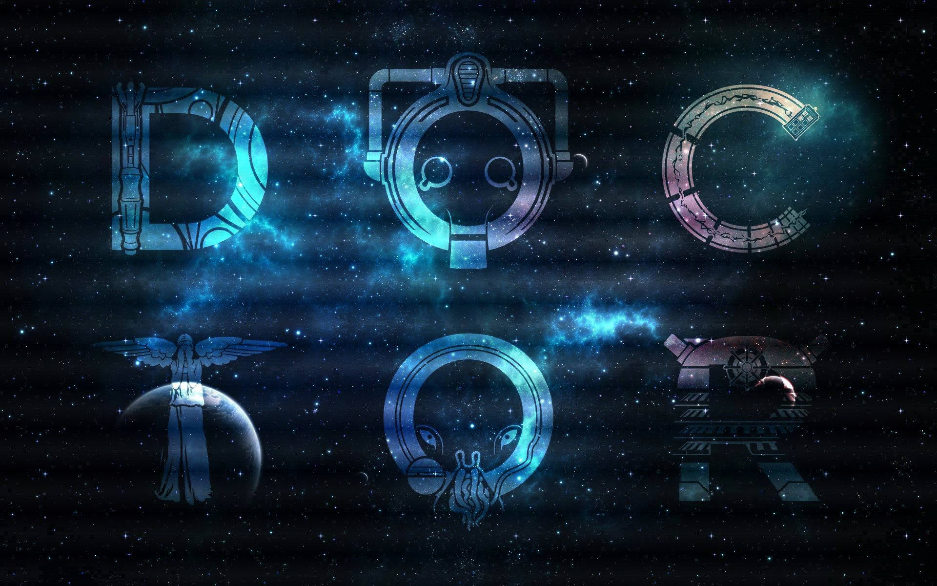 Doctor Who, DOCTOR, cosmic nebula, Full HD Desktop Wallpaper
