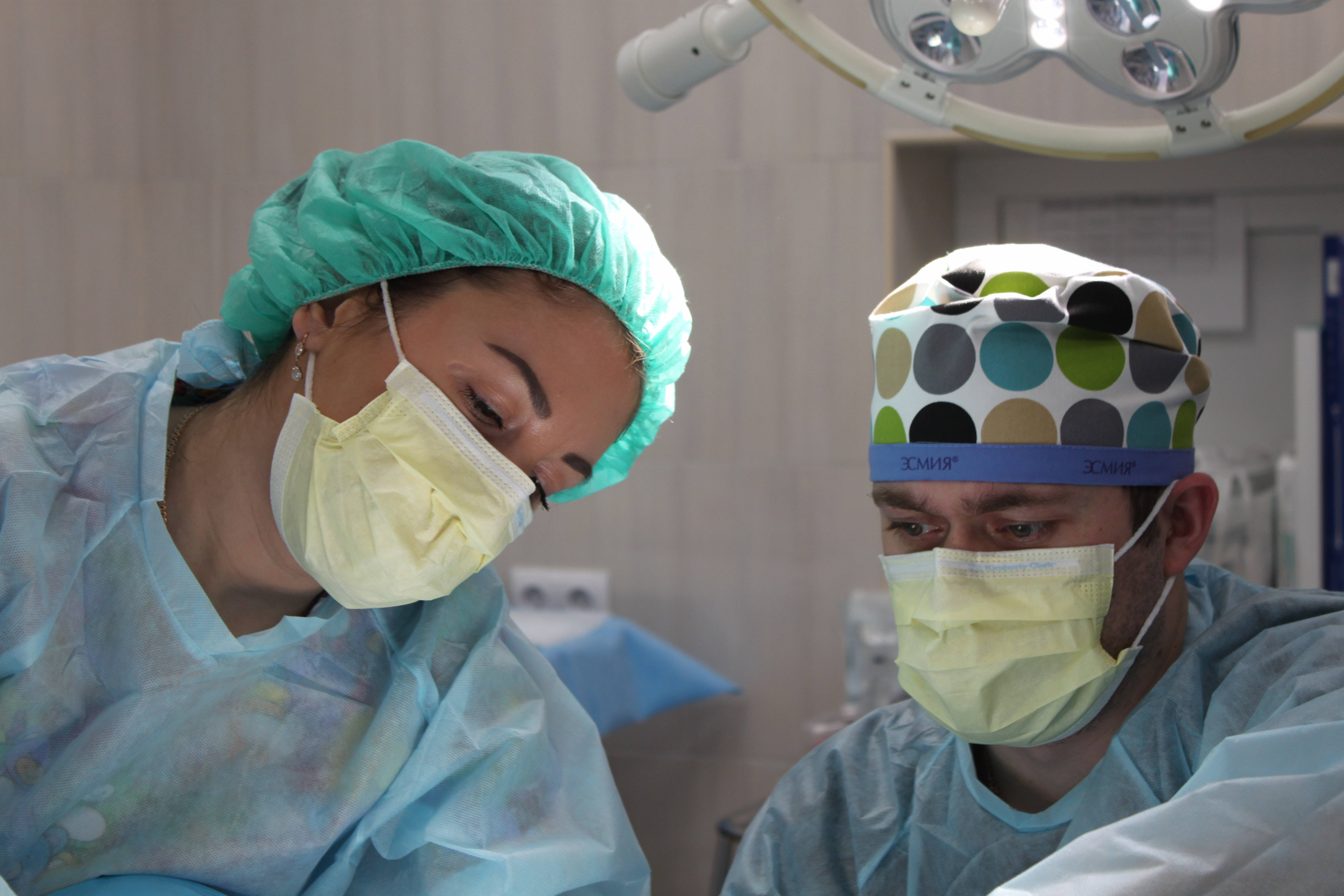 surgeons, masks, caps, 4K Desktop Wallpaper
