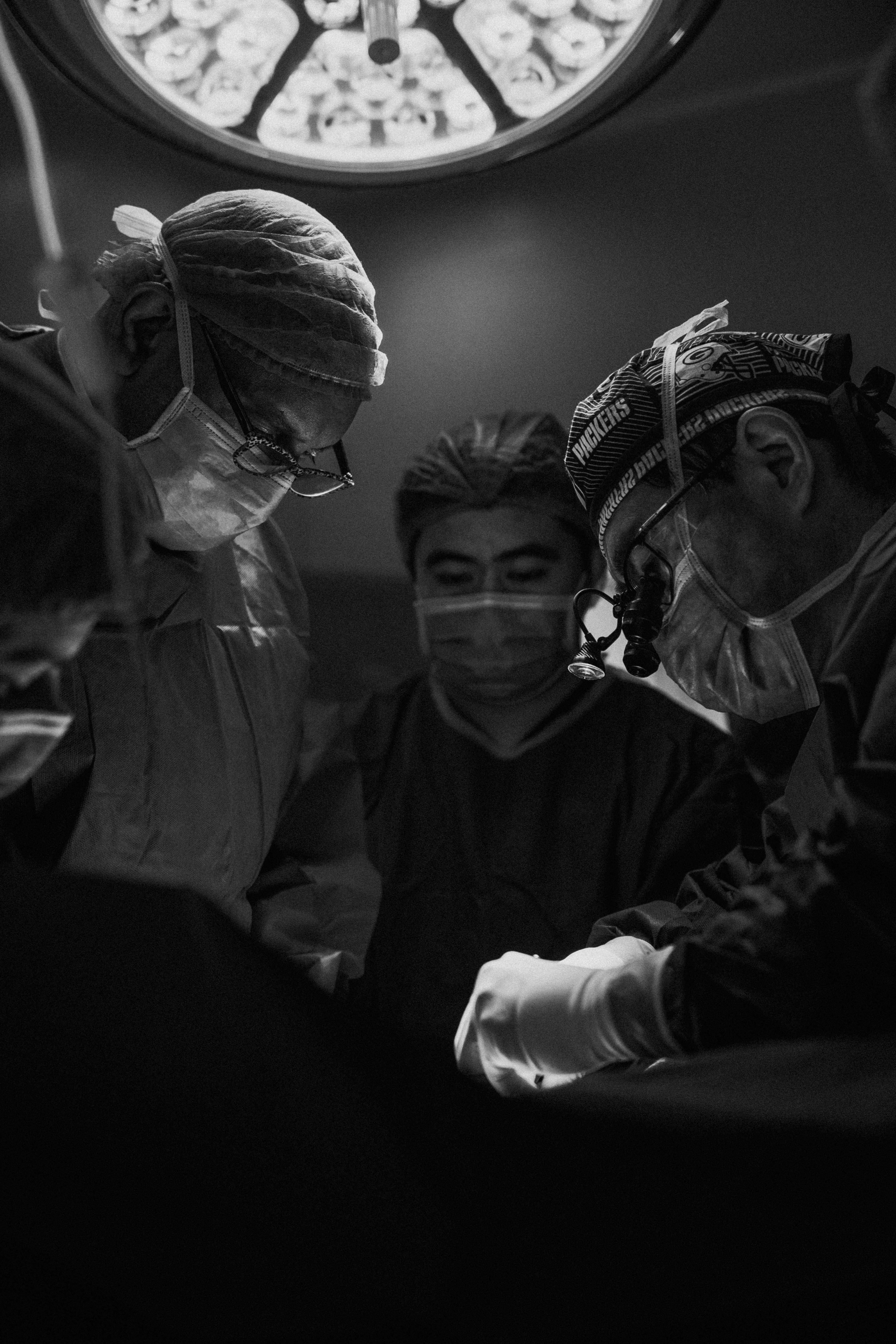 surgeons, masks, caps, 5K Phone Wallpaper