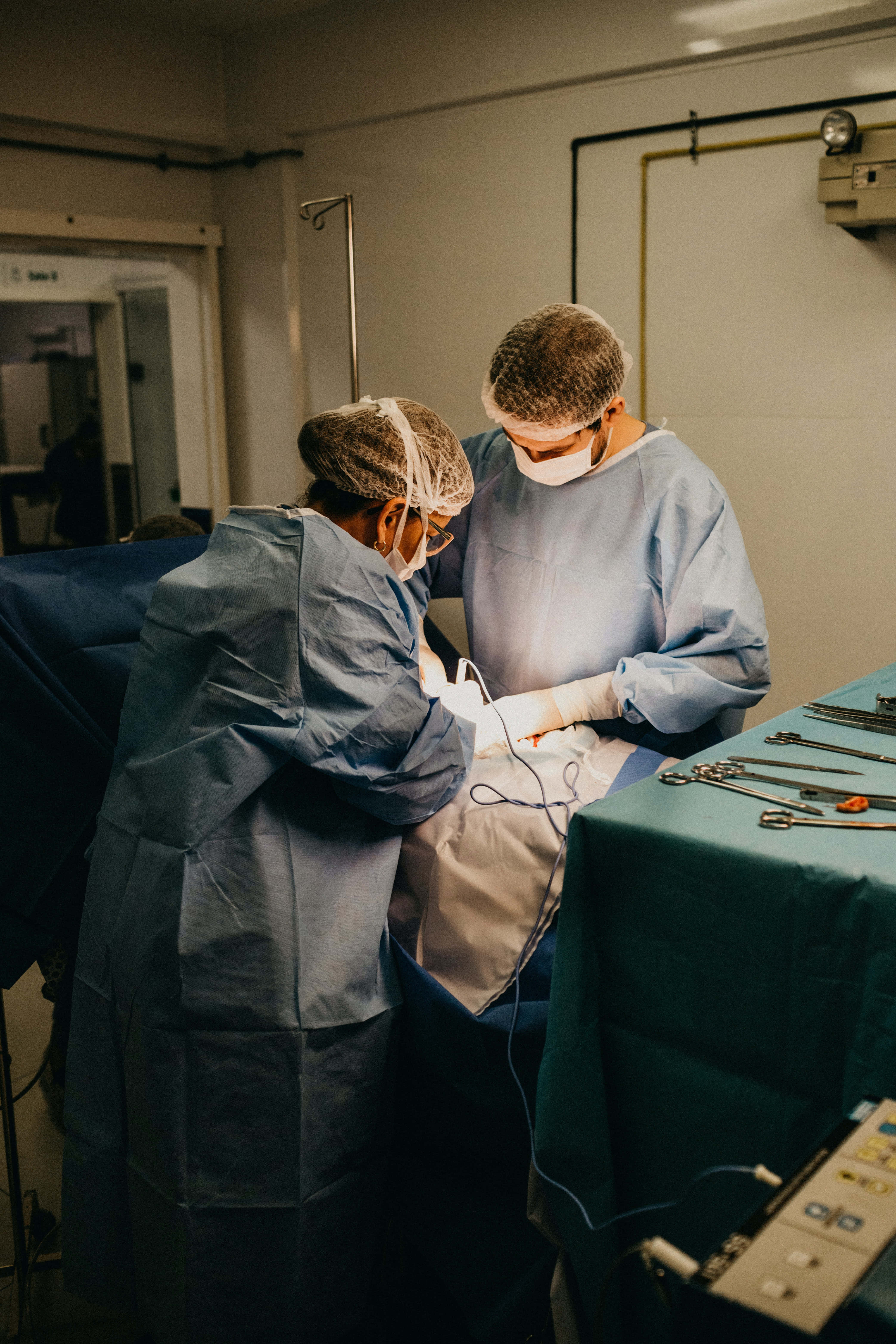 open surgery, blue scrubs, masks, 5K Phone Wallpaper