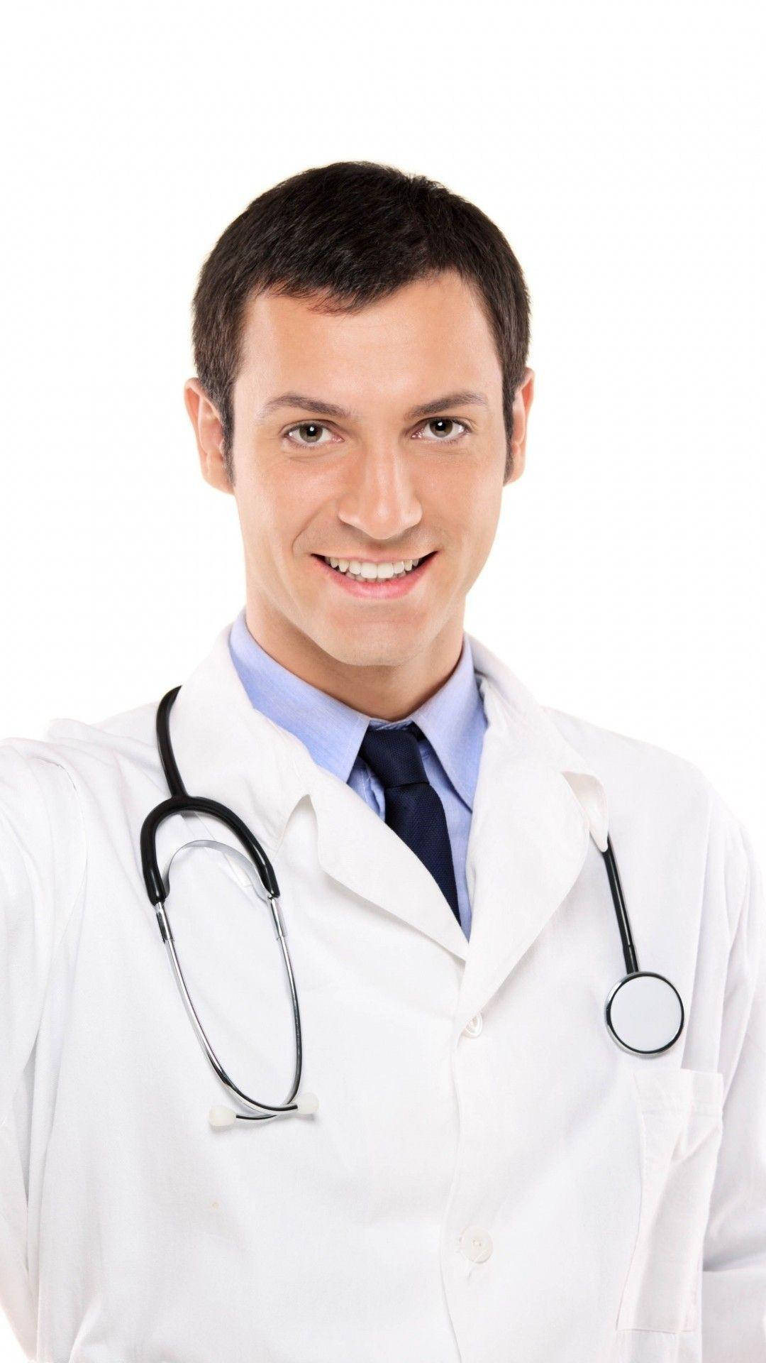 doctor, male doctor, white lab coat, Full HD Phone Wallpaper