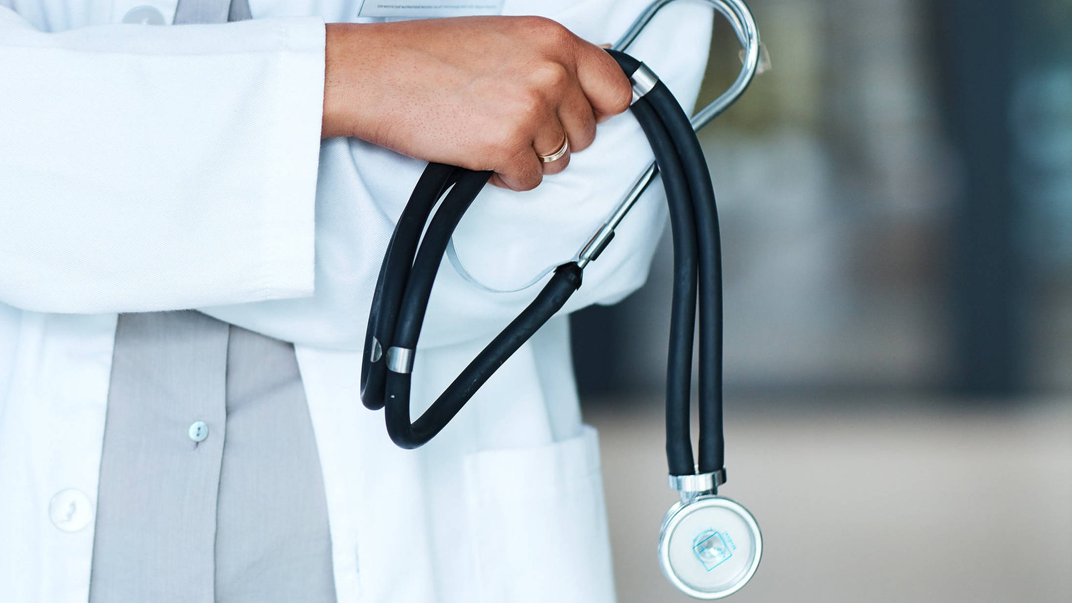 doctor, stethoscope, white lab coat, Full HD Desktop Wallpaper