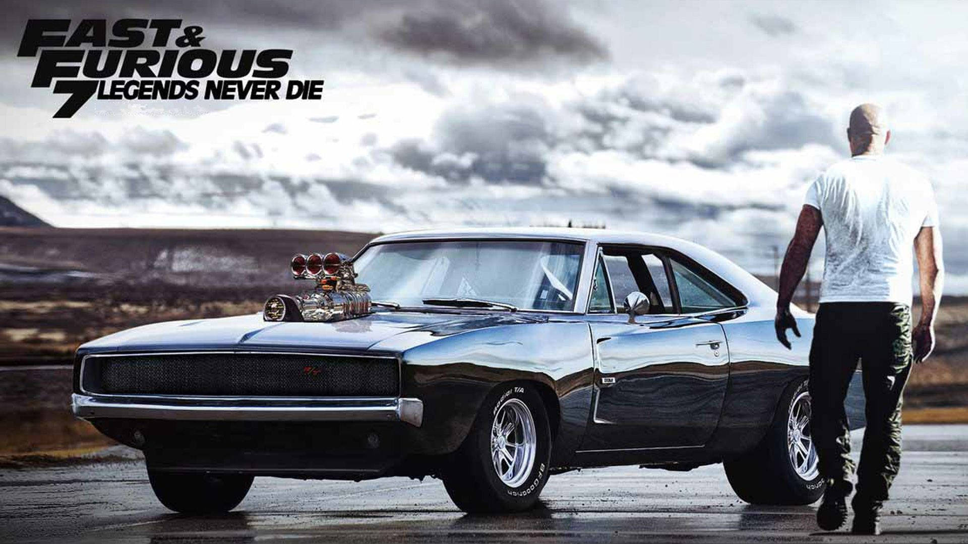 1970 Dodge Charger, chrome muscle car, supercharger, Full HD Desktop Wallpaper